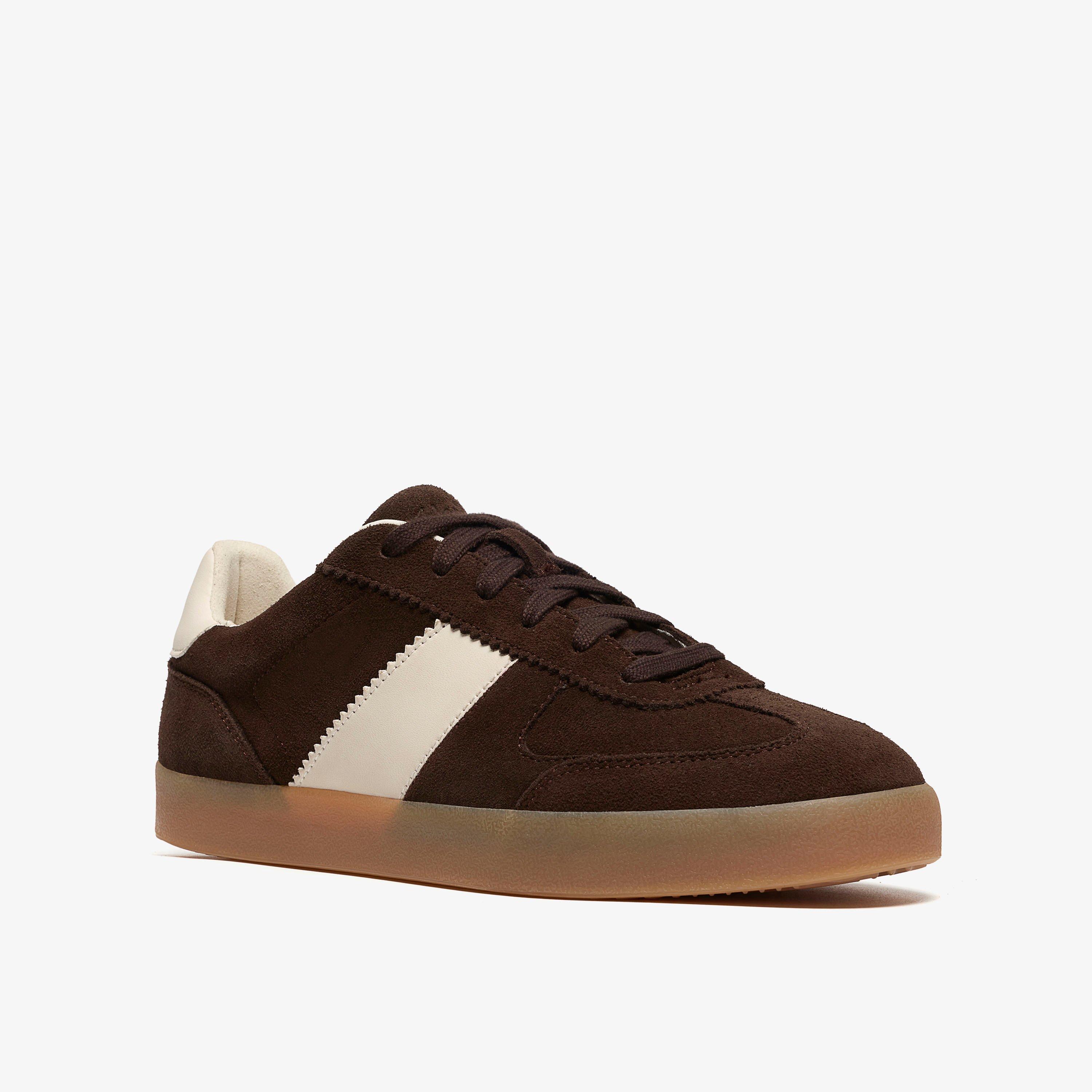 Sorelle Walk Trainers Shoes Dark Brown Suede Dark Brown Suede Trainers, view 4 of 6