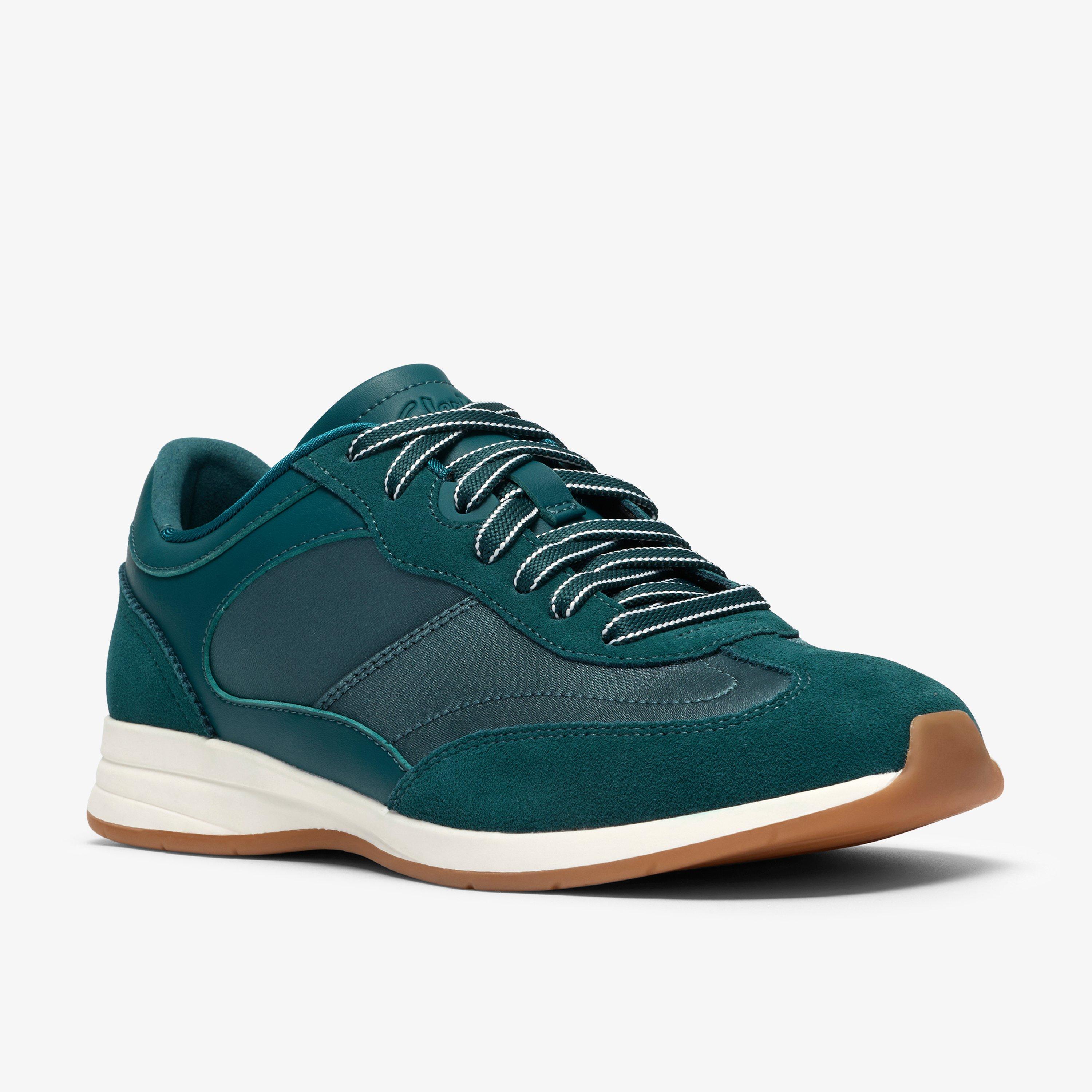 Cloford Lo Teal Combination Trainers, view 4 of 6