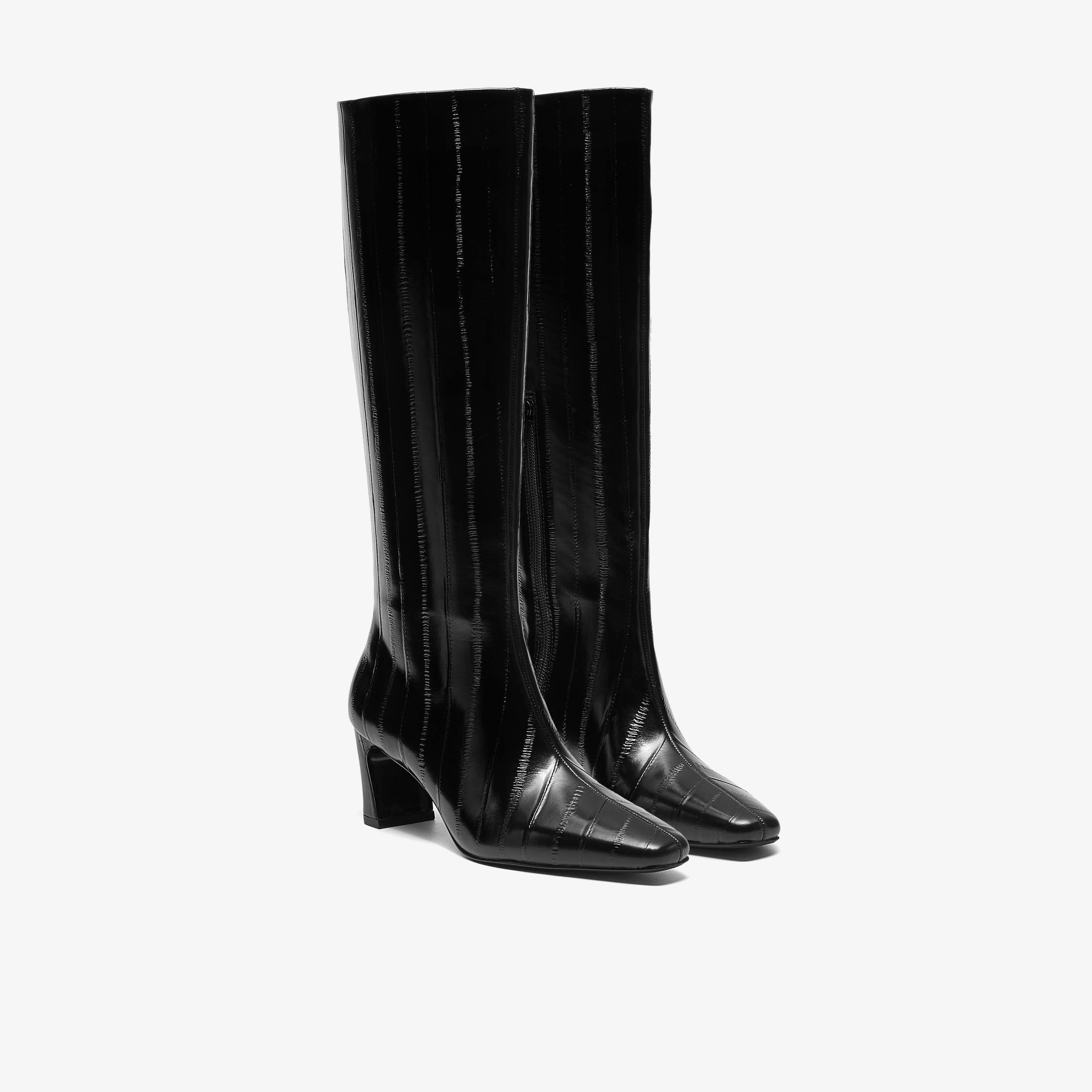 Orlese Hi Black Interest Over Knee Boots, view 4 of 6