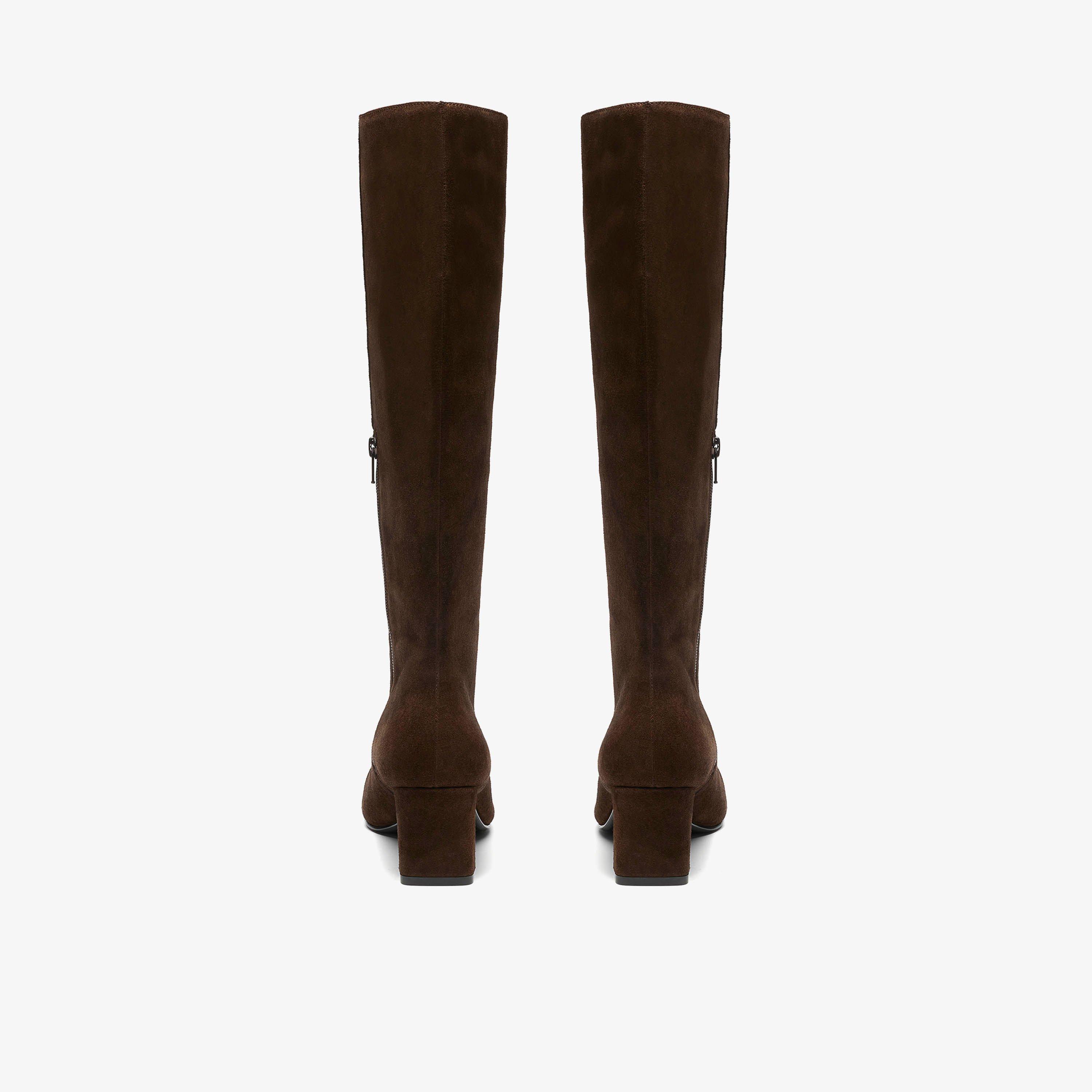 Orlese Hi Brown Suede Over Knee Boots, view 5 of 6