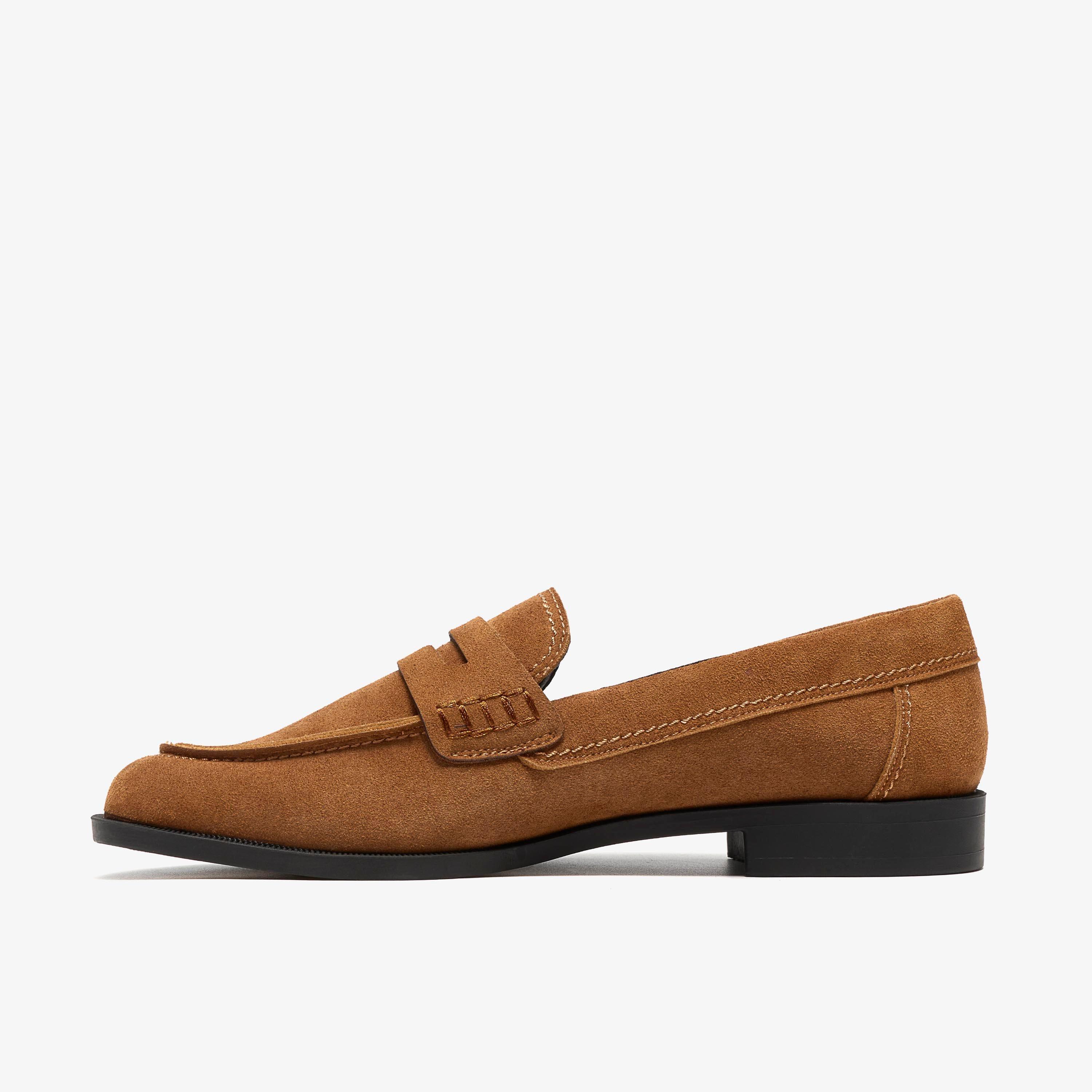 Kraden Edge Tan Suede Loafers, view 2 of 6