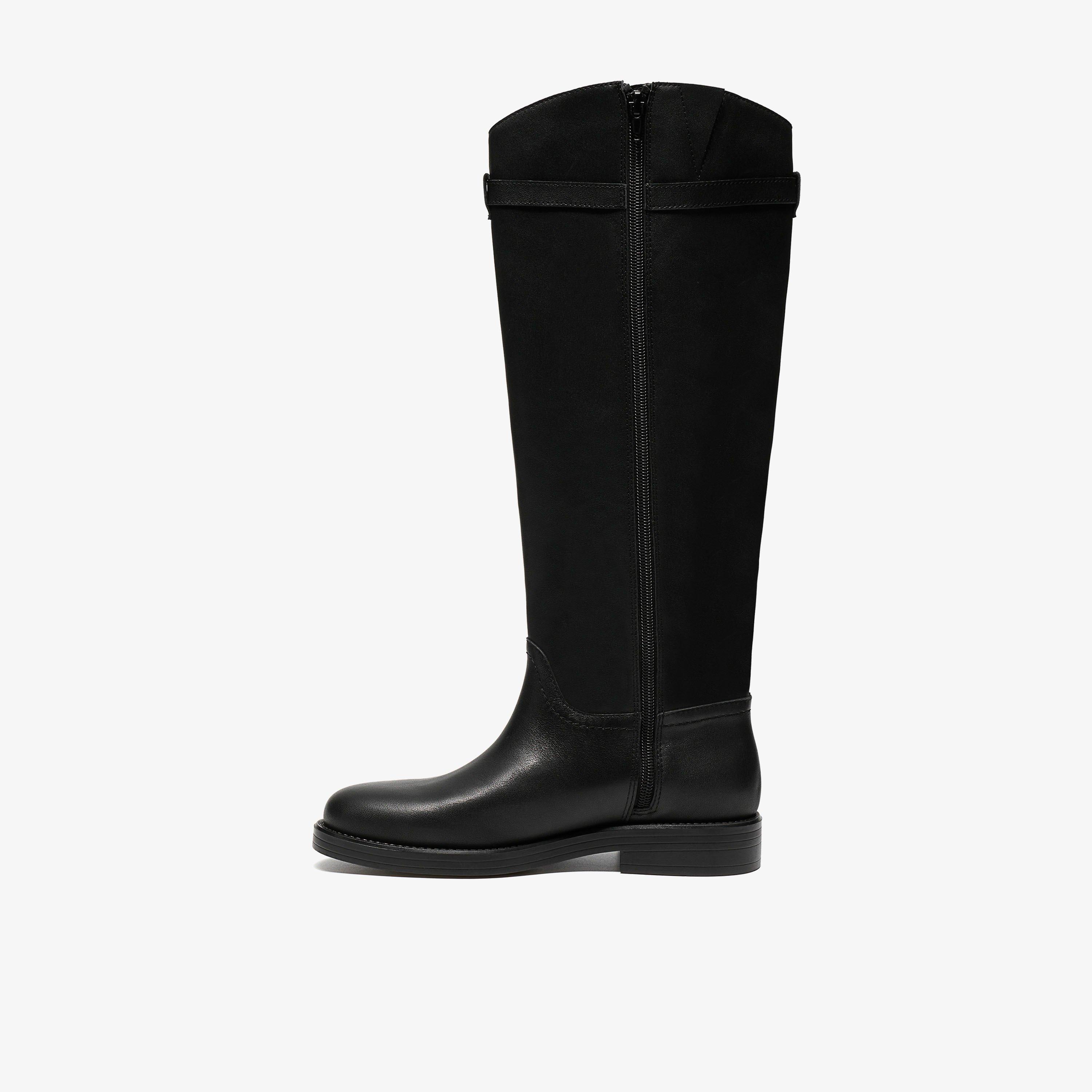 Baville Hi Black Knee High Boots, view 2 of 6