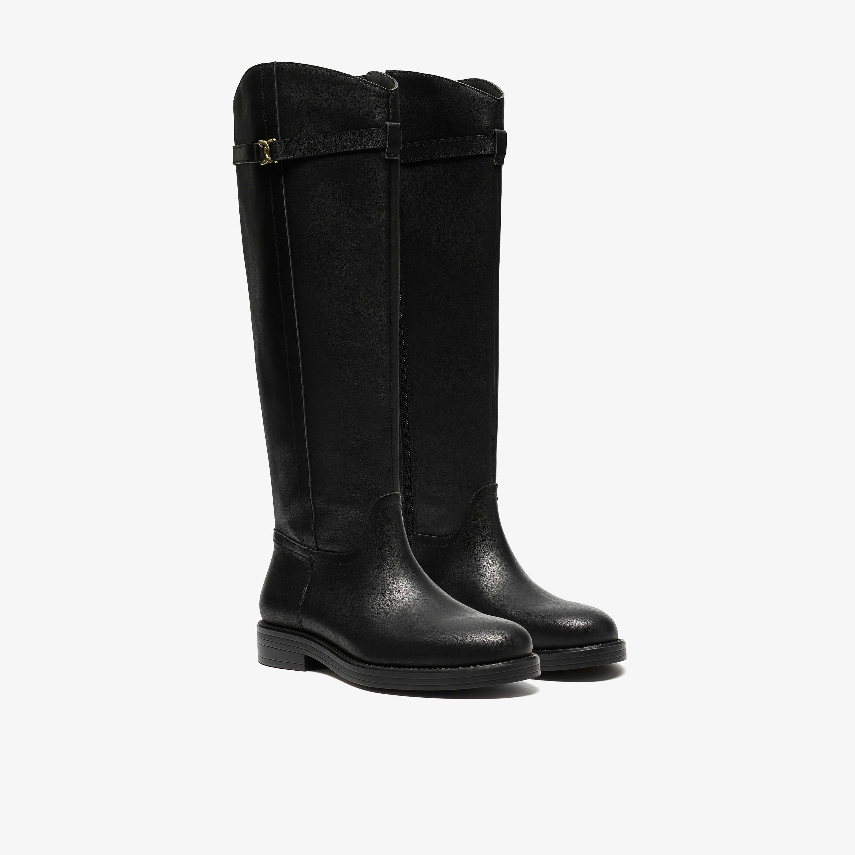 Baville Hi Black Knee High Boots, view 4 of 6
