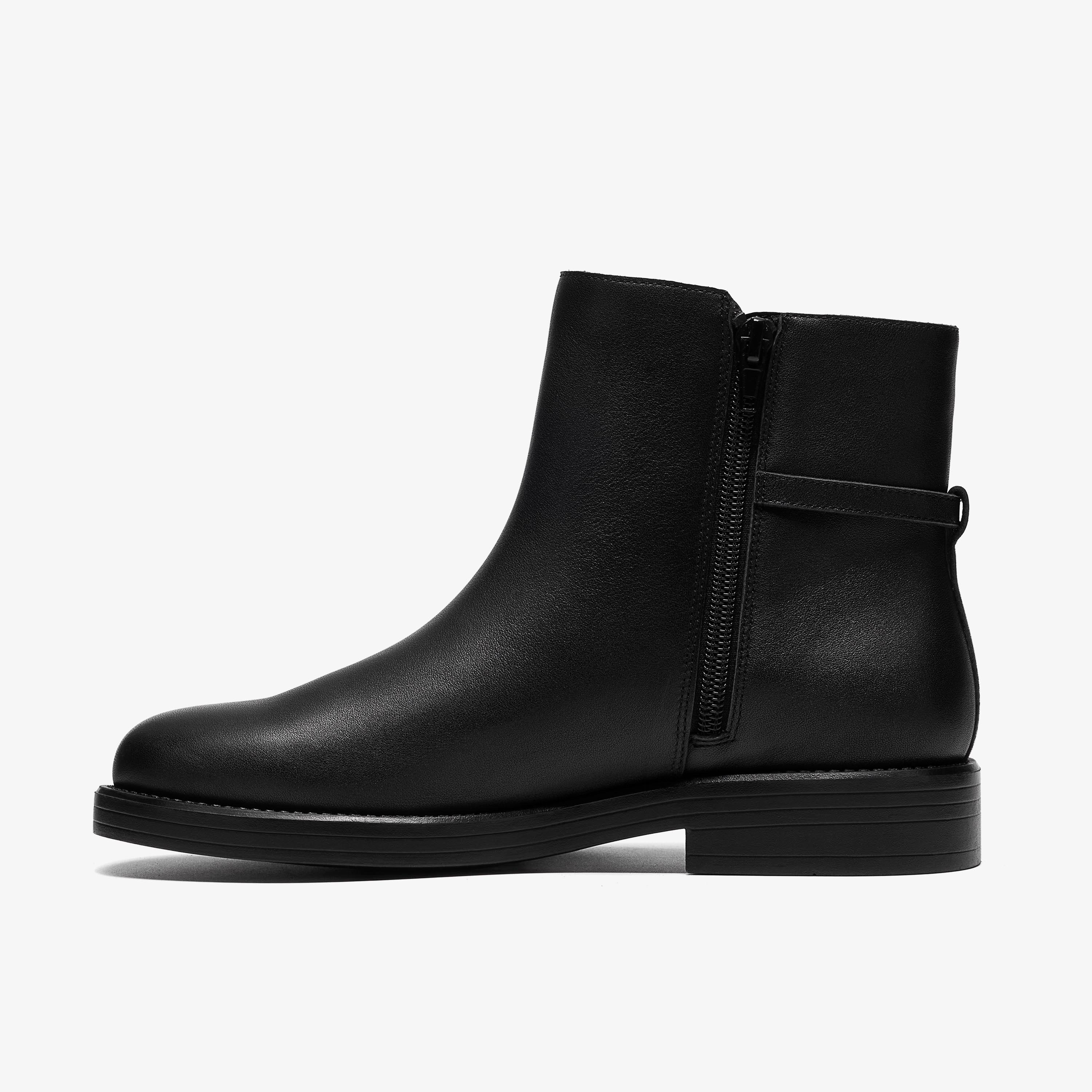 Baville Top Black Ankle Boots, view 2 of 6