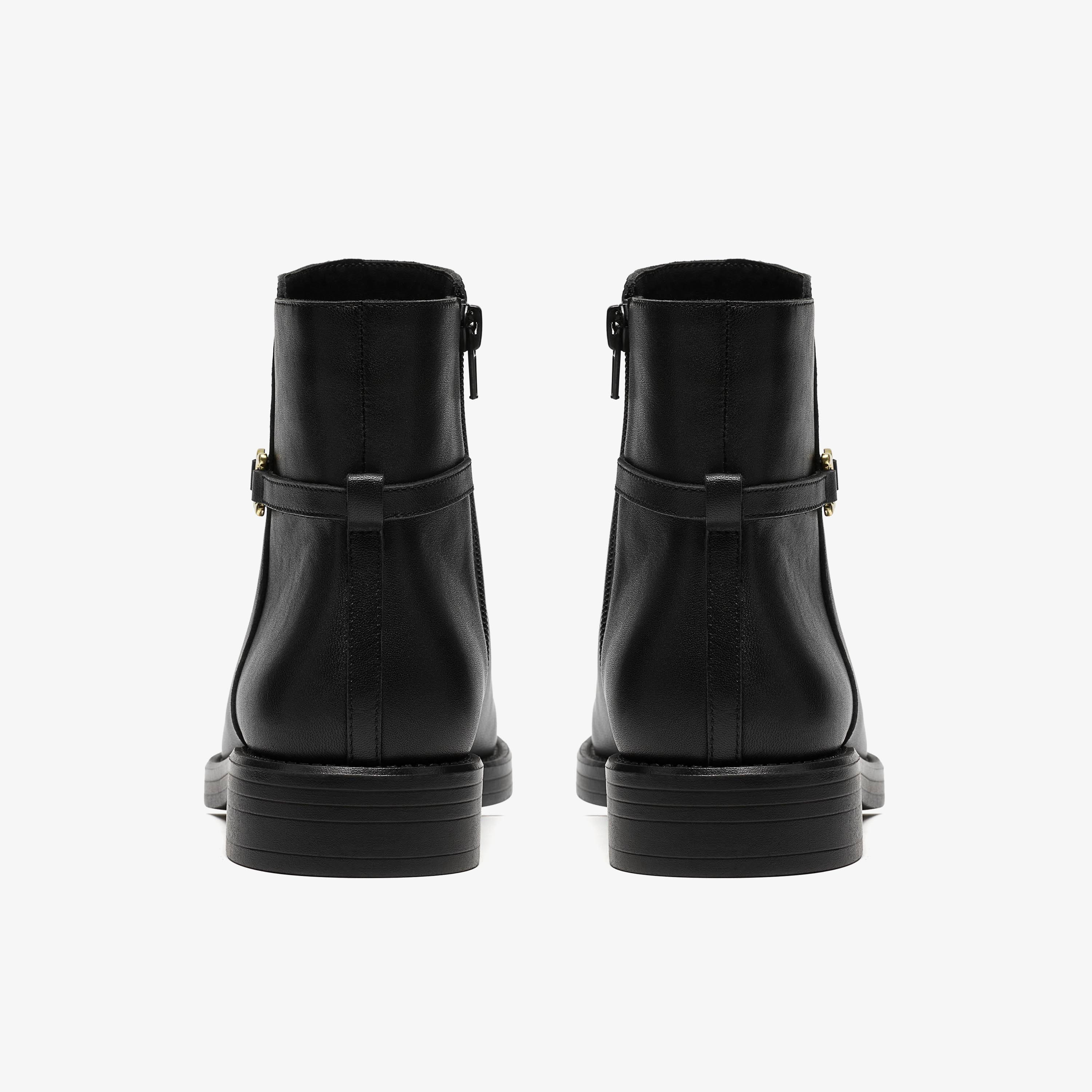 Baville Top Black Ankle Boots, view 5 of 6