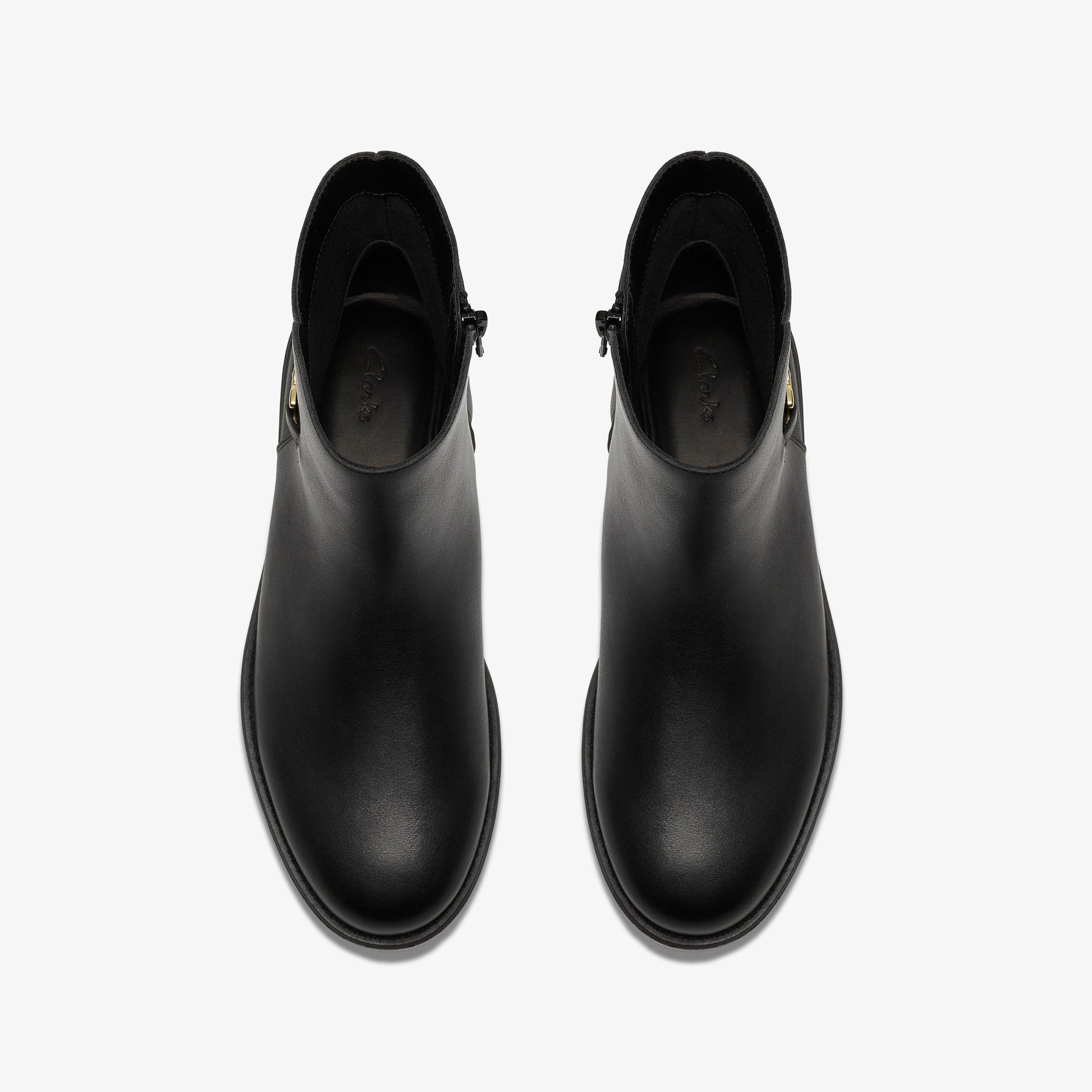 Baville Top Black Ankle Boots, view 6 of 6