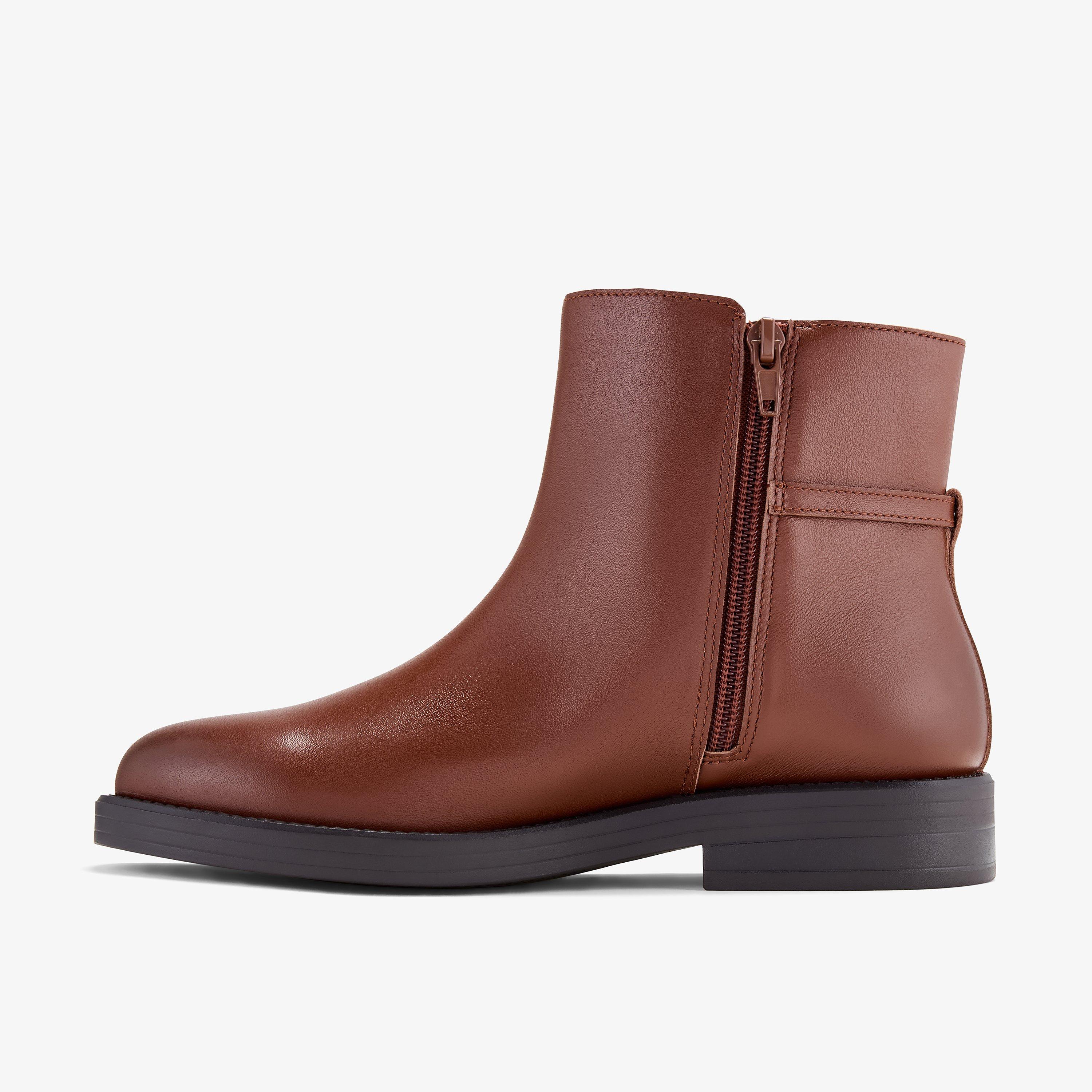 Baville Top Tan Ankle Boots, view 2 of 6