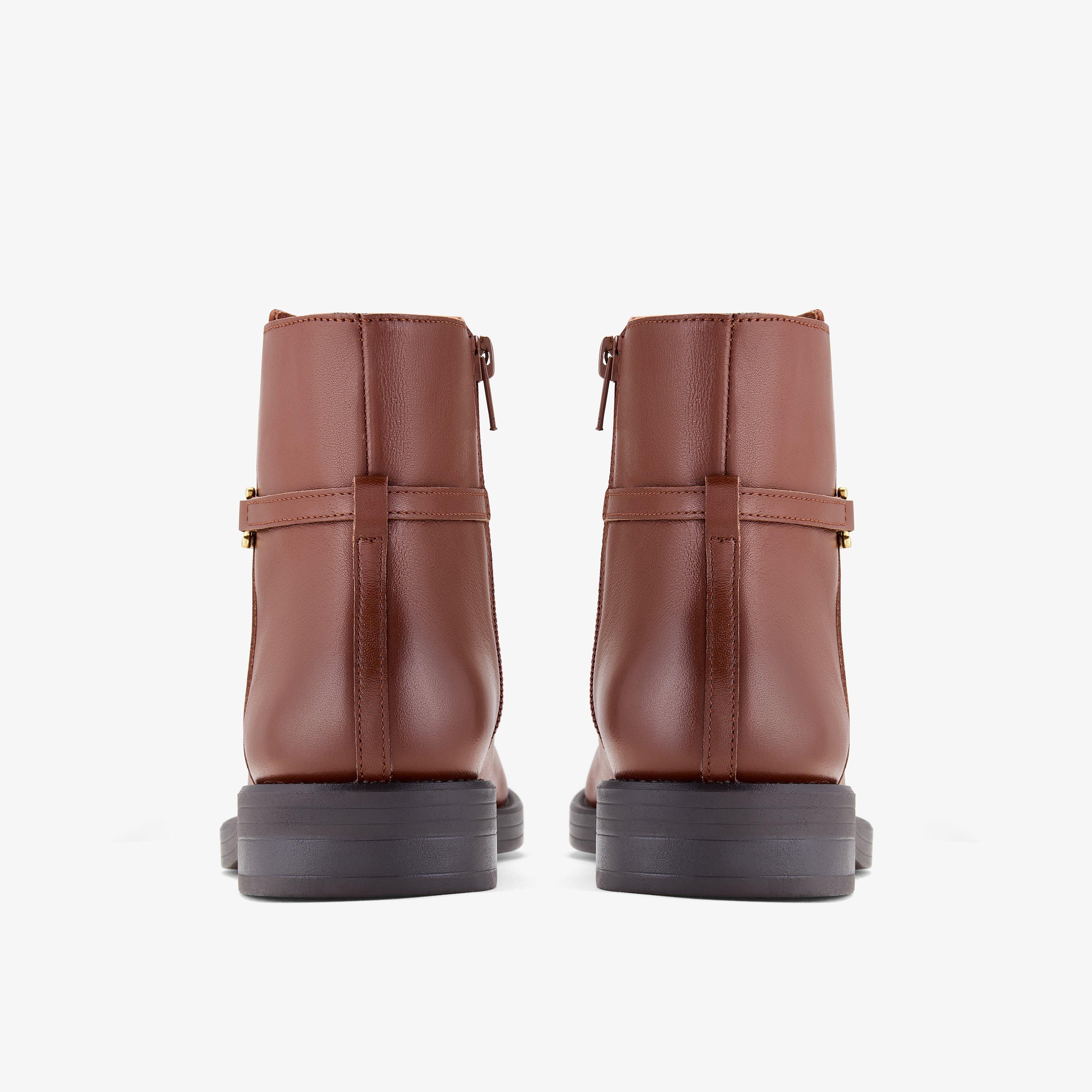 Baville Top Tan Ankle Boots, view 4 of 6