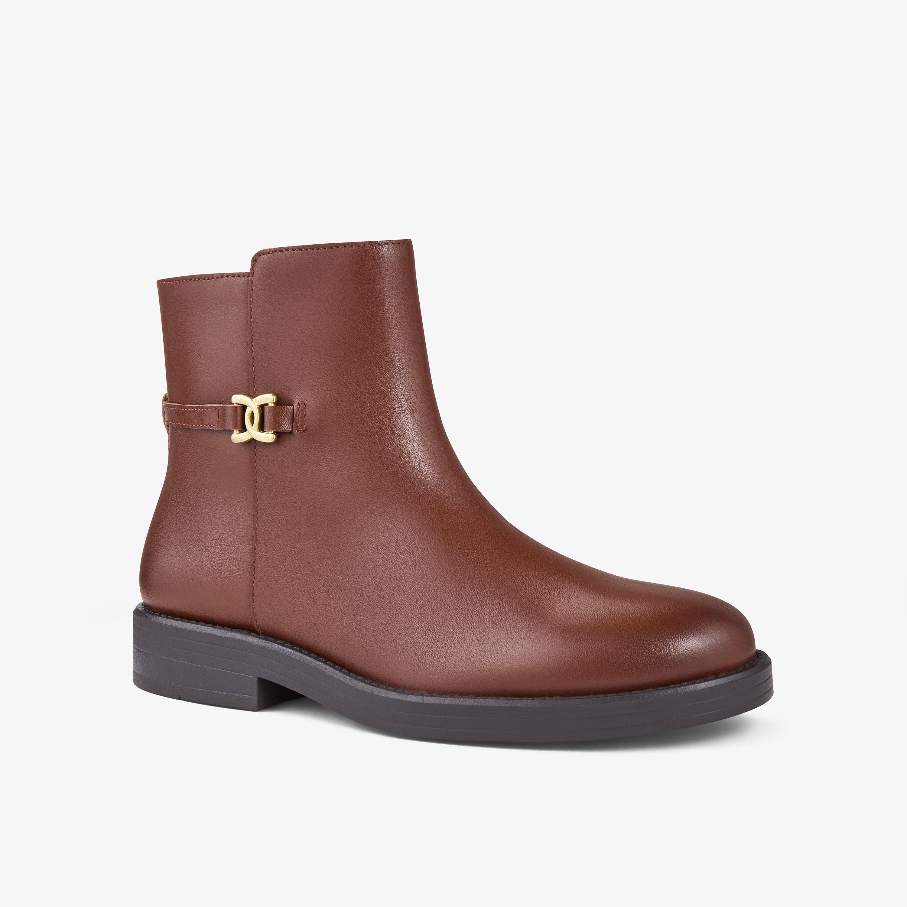 Baville Top Tan Ankle Boots, view 5 of 6