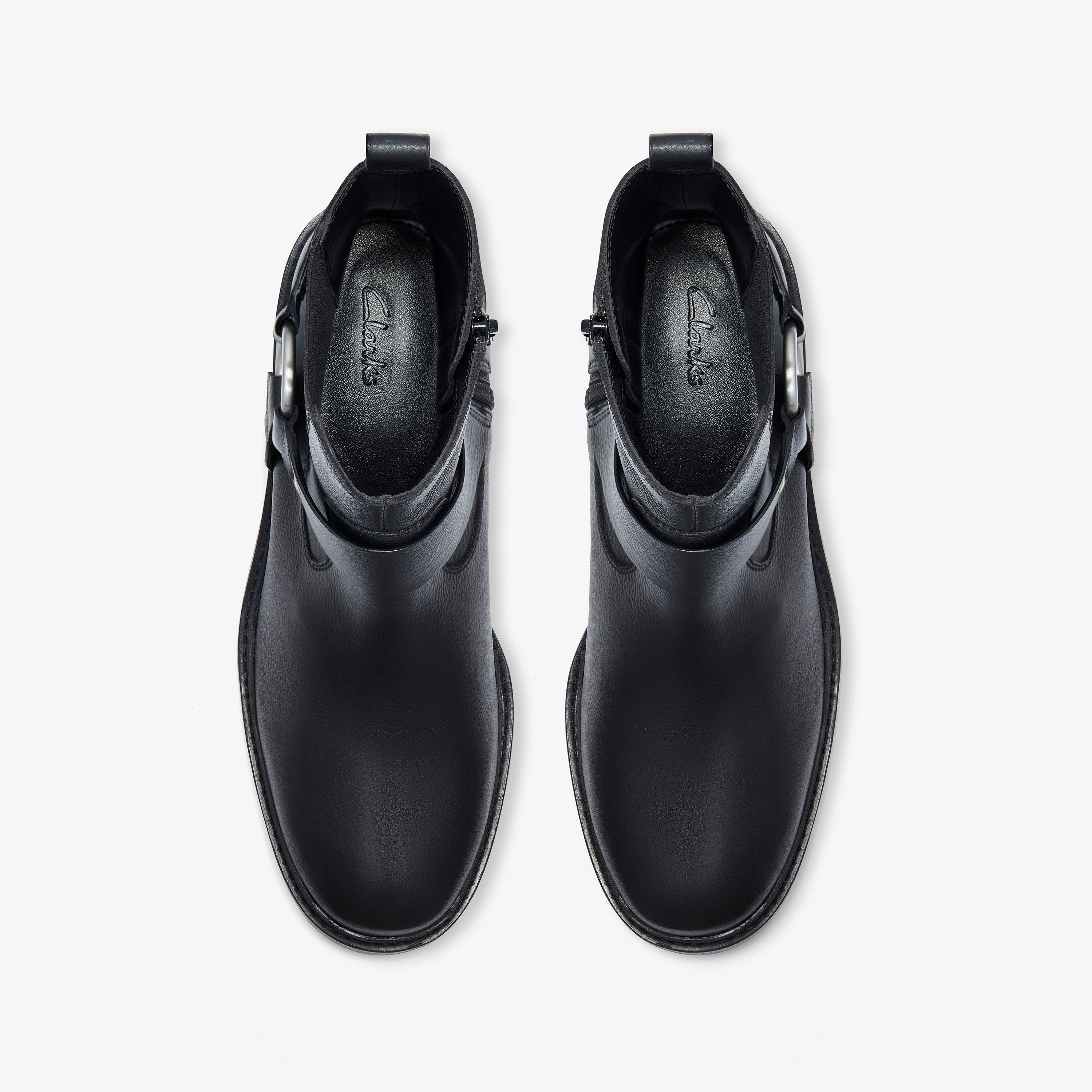 Lunford Craft Black Leather Ankle Boots Chelsea Boots, view 6 of 6