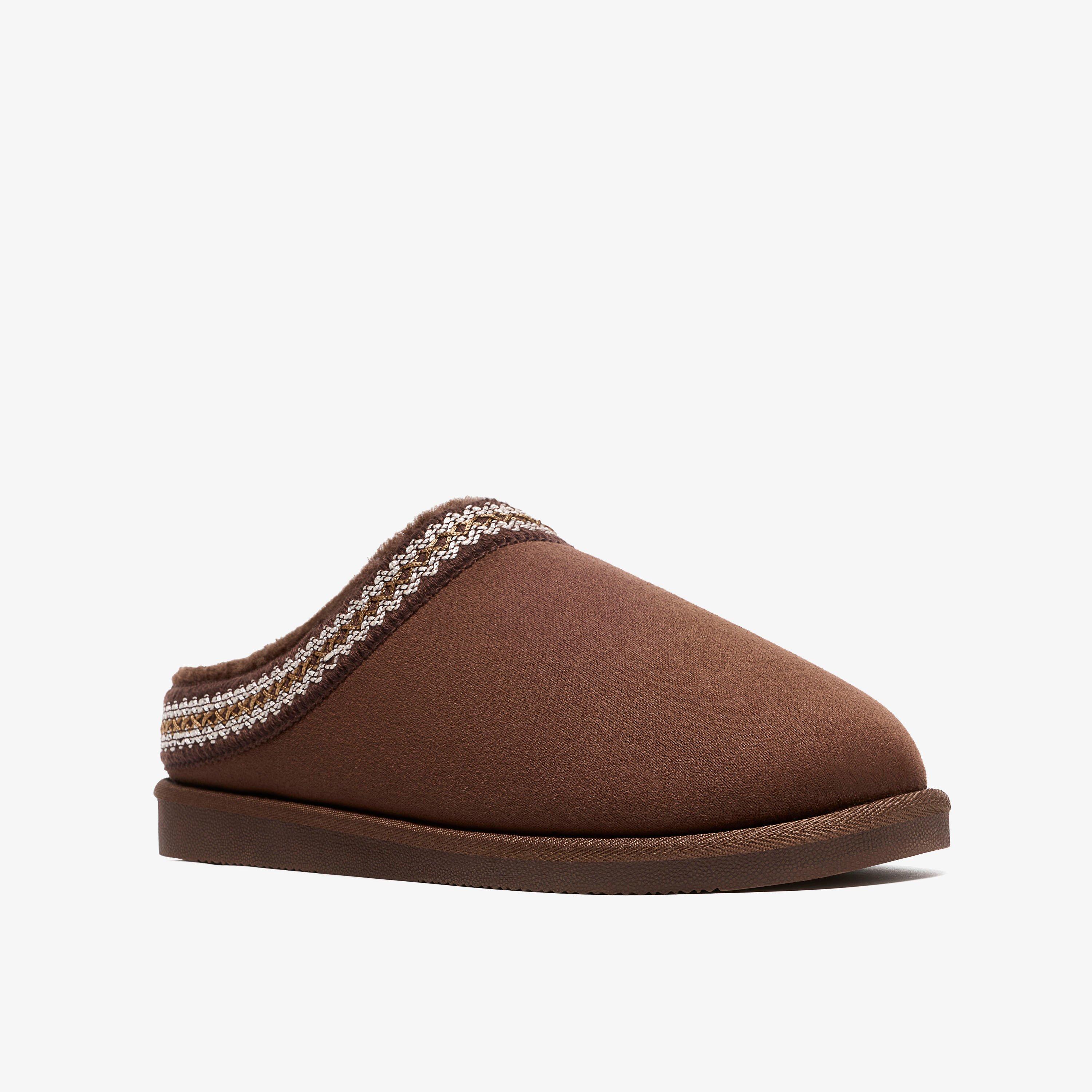 Coxley Weave Dark Brown Slip Ons, view 4 of 6