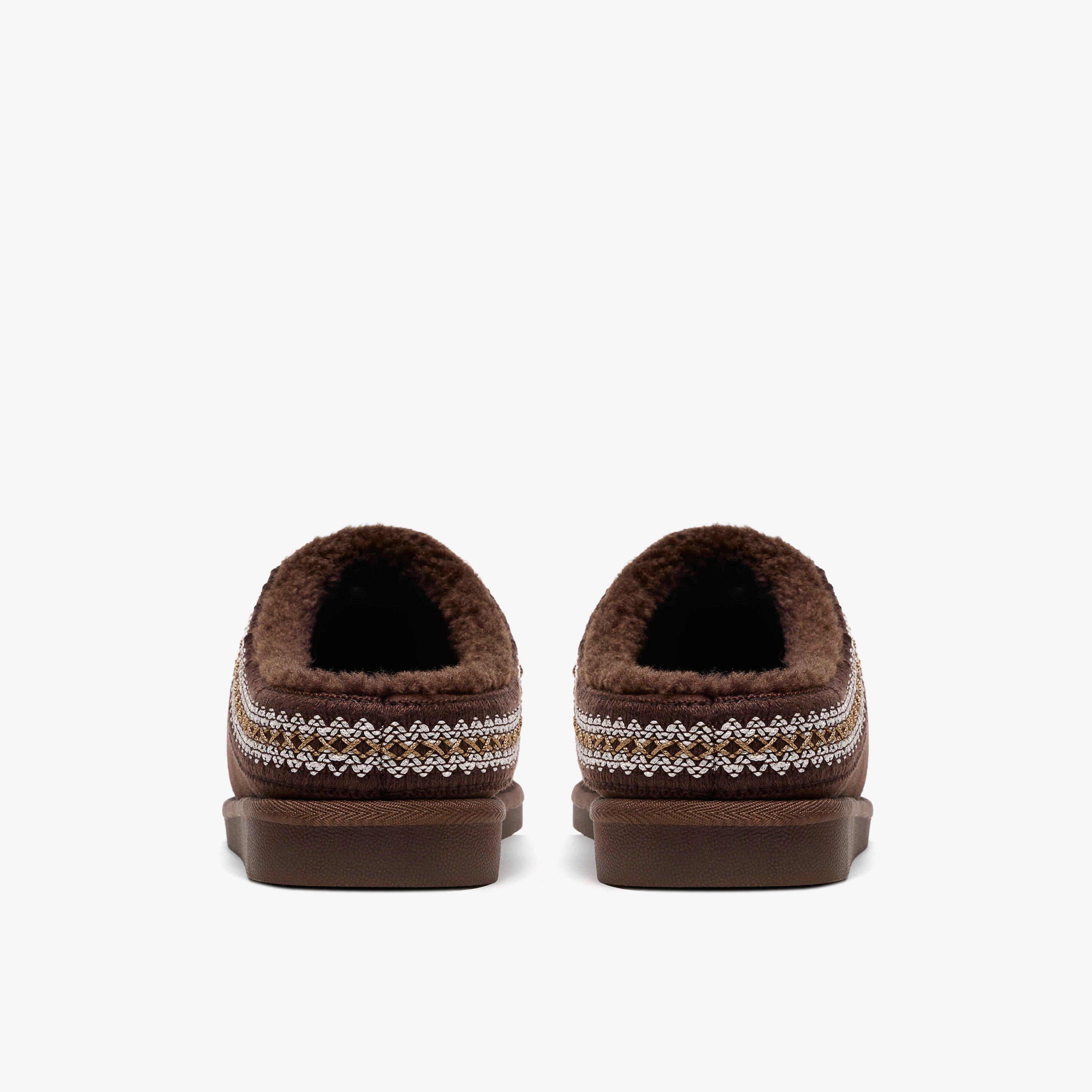 Coxley Weave Dark Brown Slip Ons, view 5 of 6