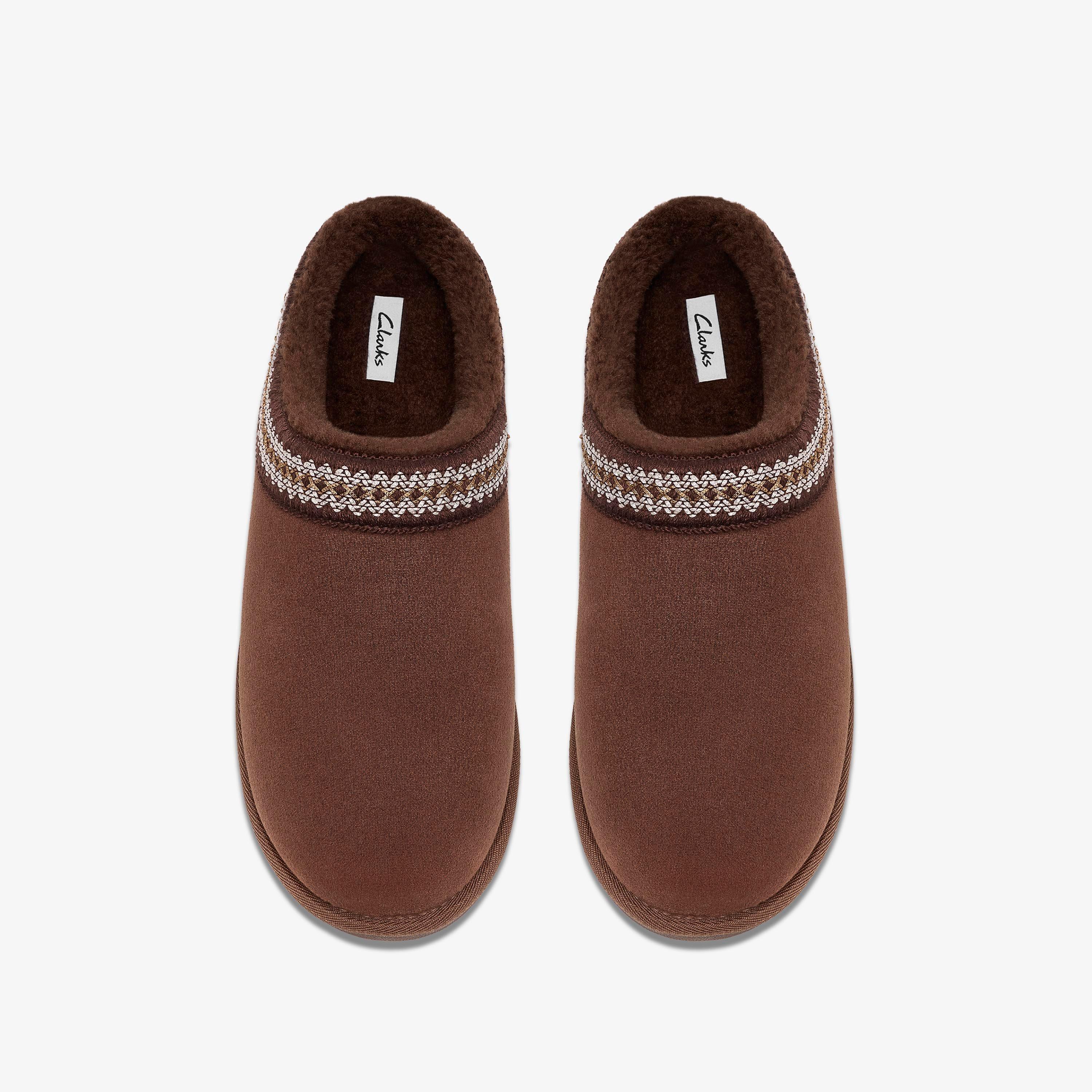 Coxley Weave Dark Brown Slip Ons, view 6 of 6