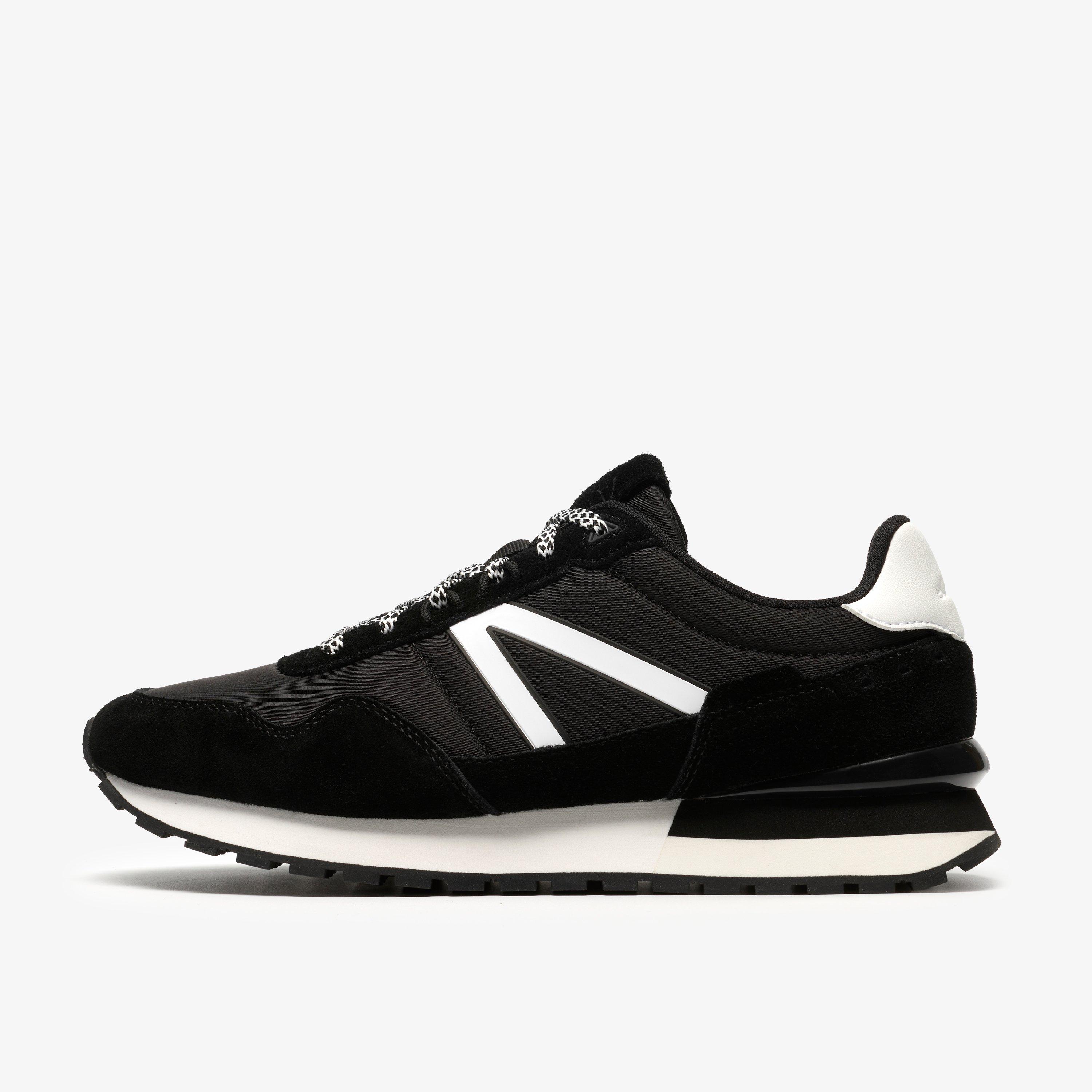 Virella Walk Black Combination Trainers Lace Up, view 2 of 6