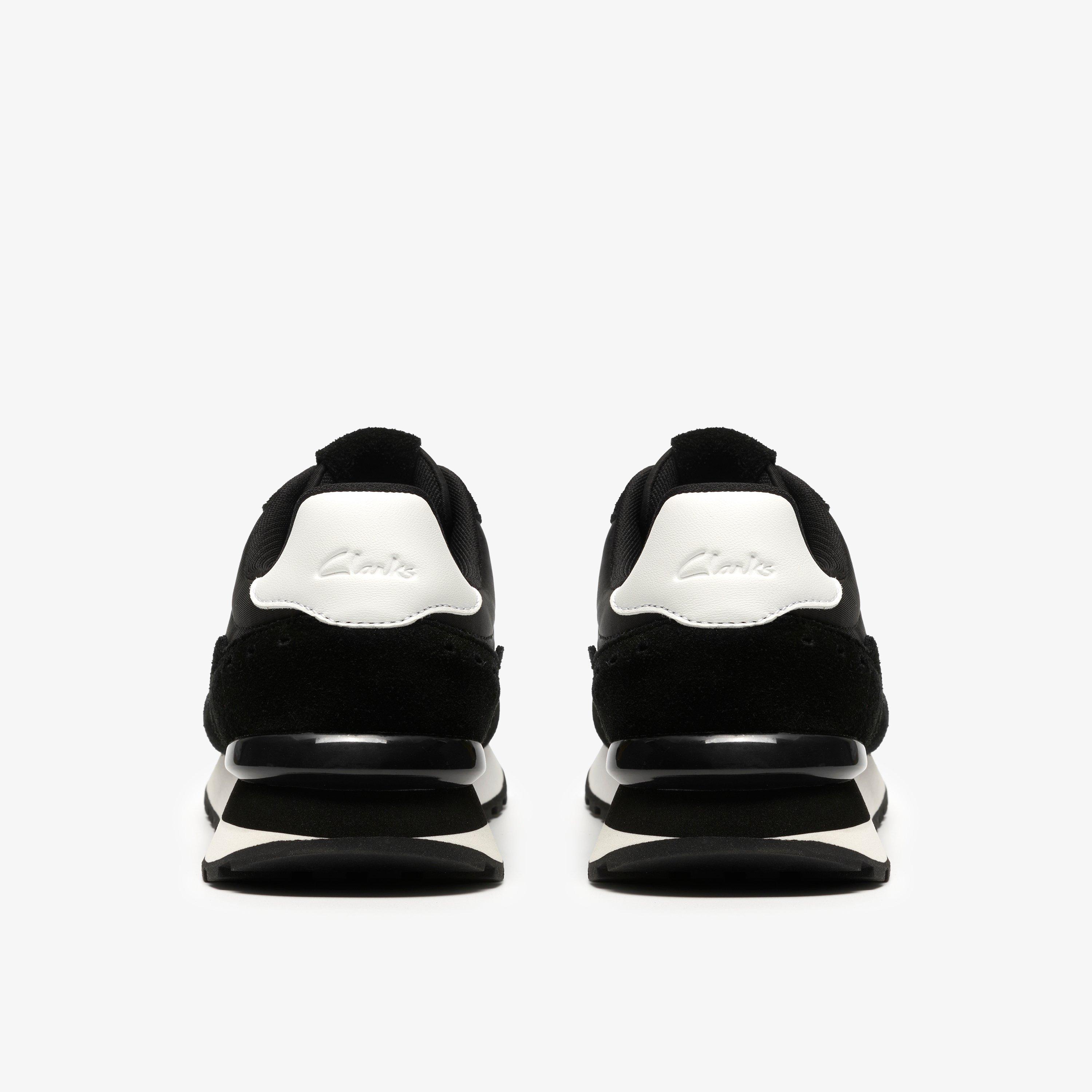 Virella Walk Black Combination Trainers Lace Up, view 5 of 6