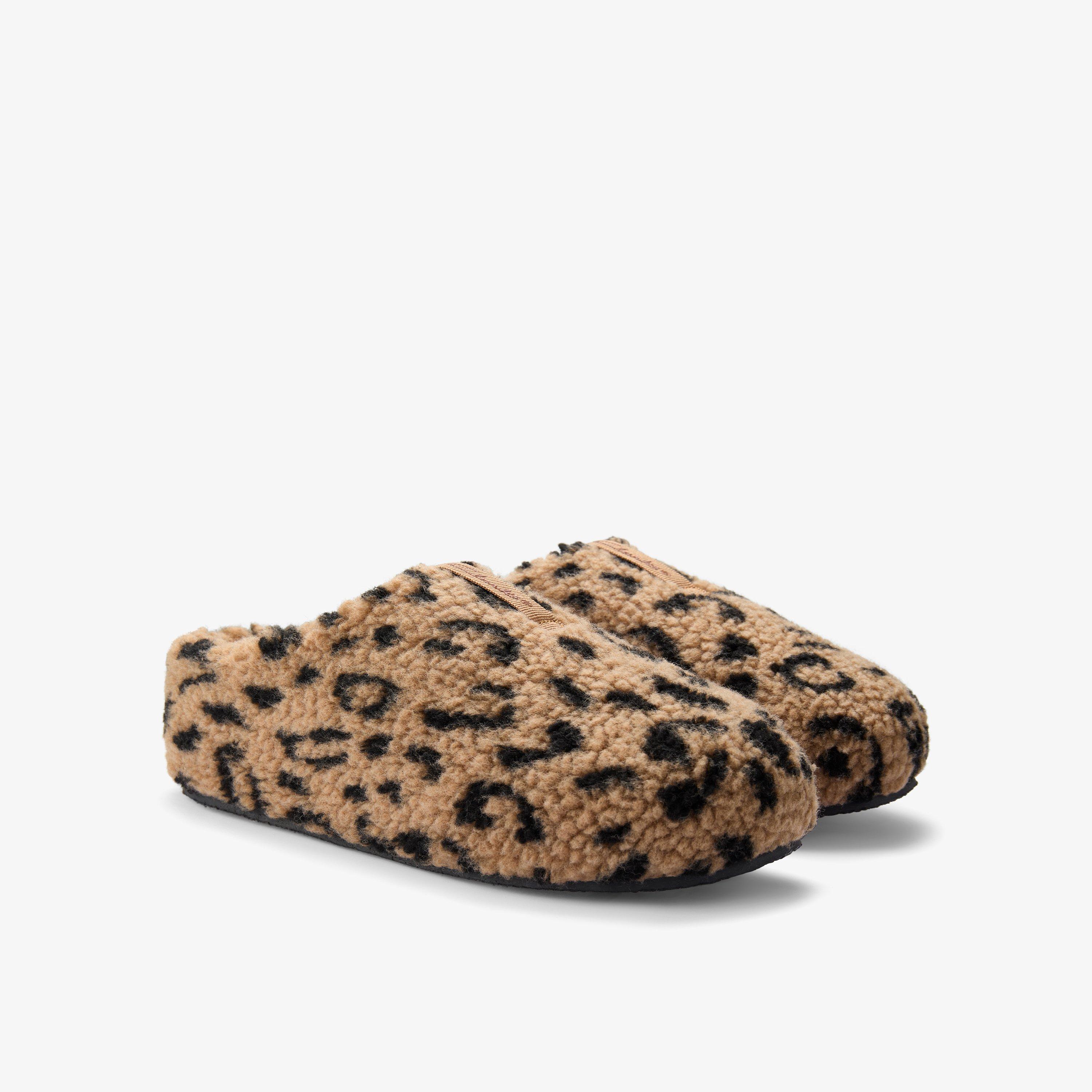 Berber Cheetah Slipper Khaki Slip-Ons, view 5 of 6