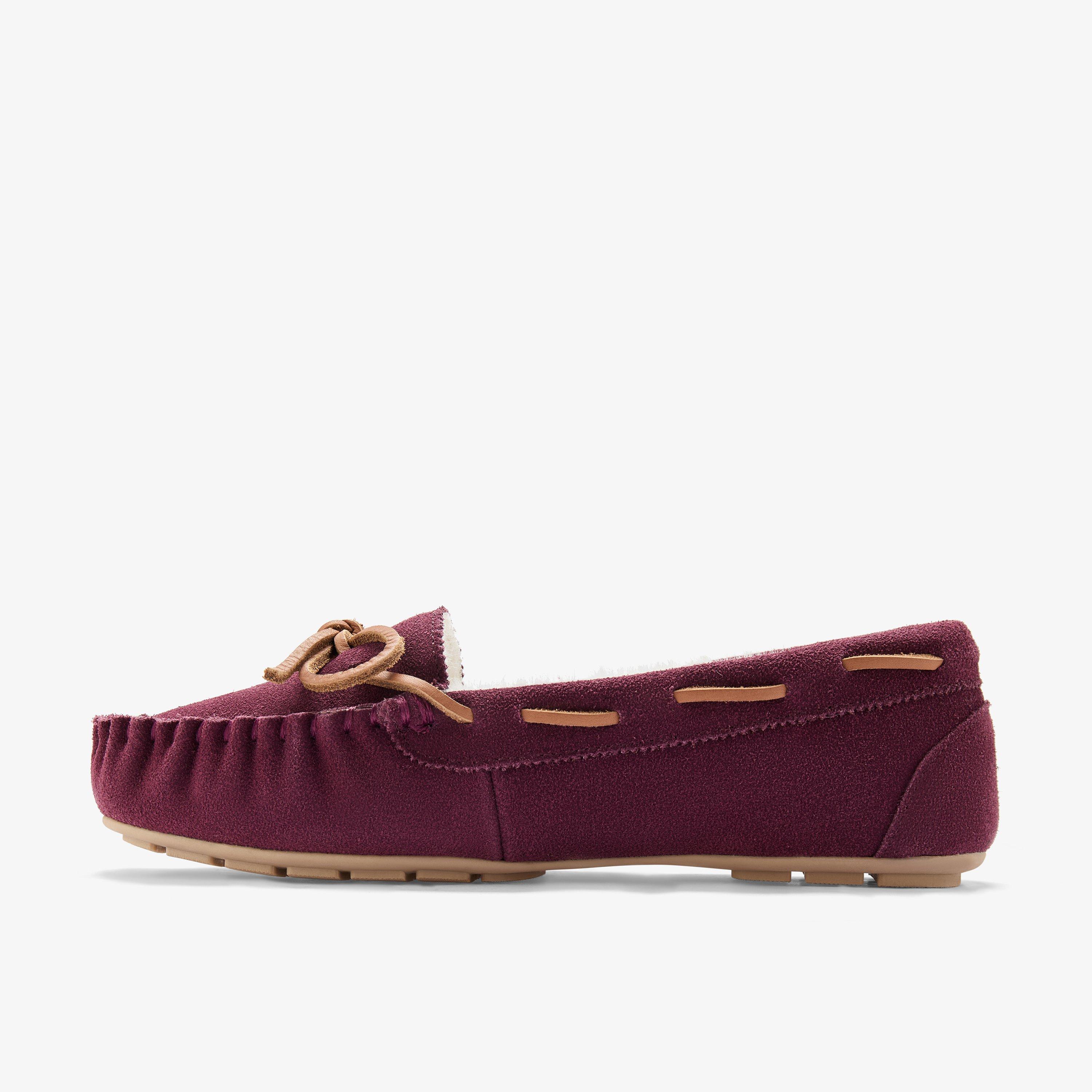 Cozy Moc Slipper Burgundy Slip-Ons, view 2 of 6