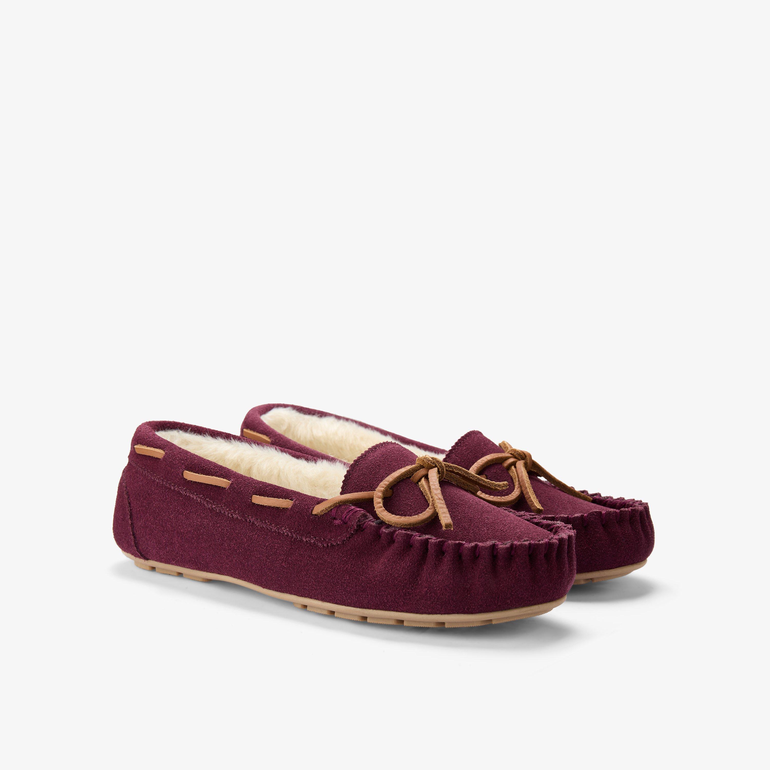 Cozy Moc Slipper Burgundy Slip-Ons, view 5 of 6