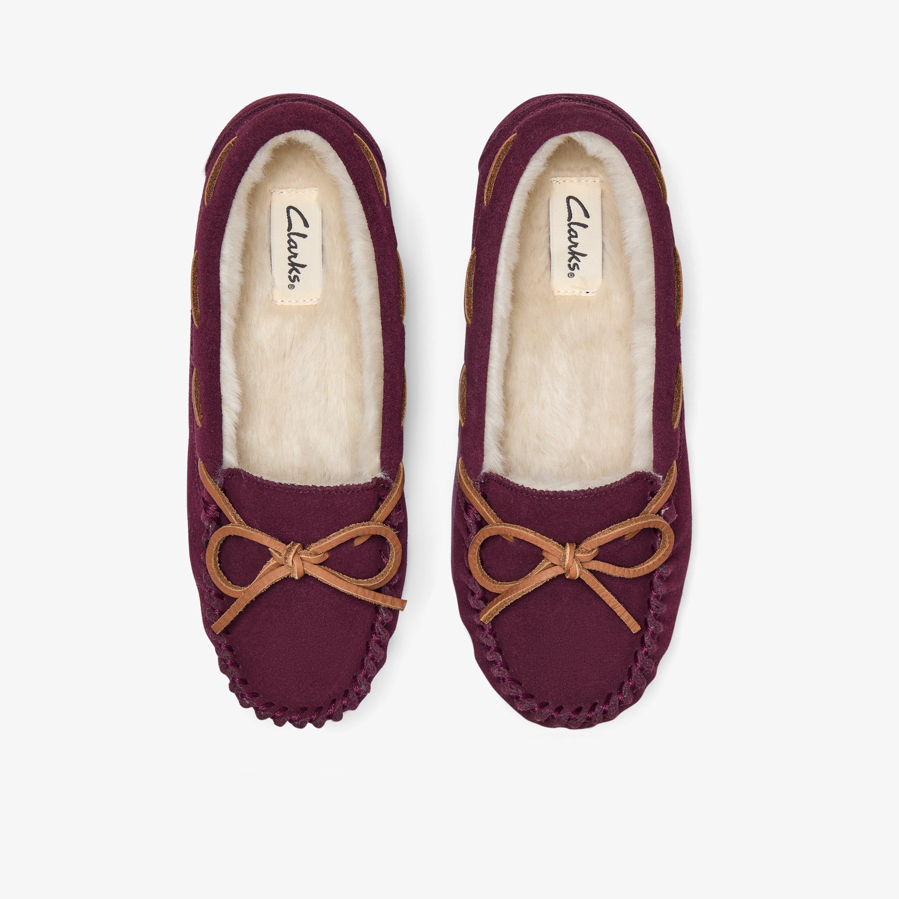 Cozy Moc Slipper Burgundy Slip-Ons, view 6 of 6
