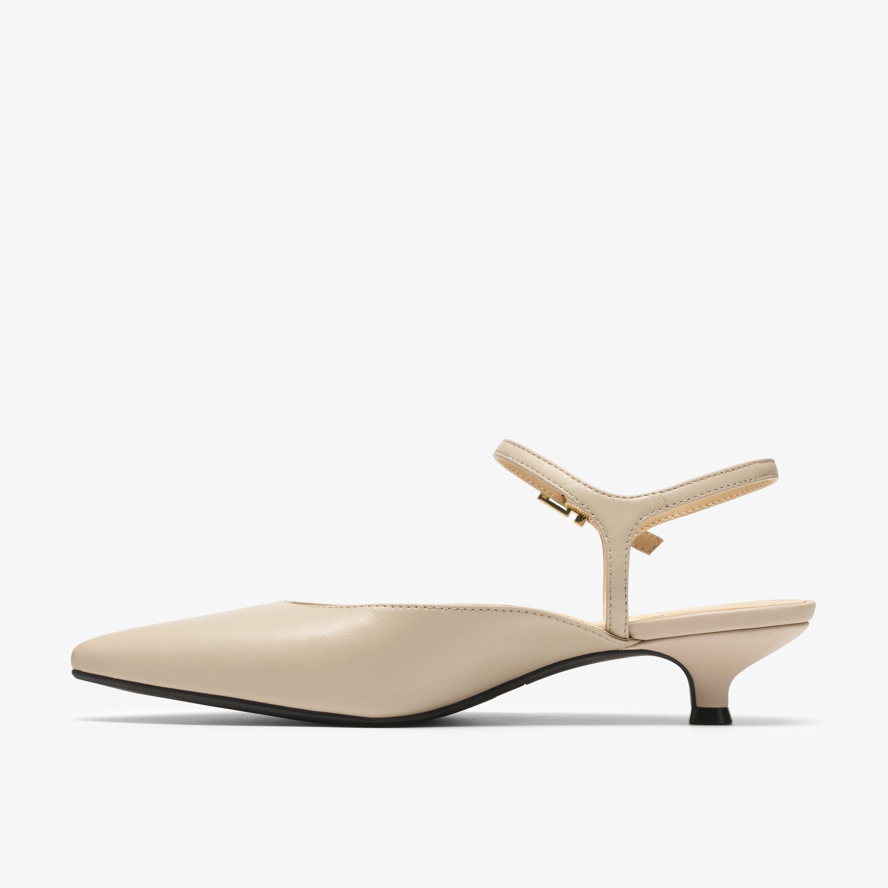 Pisa Strap Sand Leather Sling Back, view 2 of 6