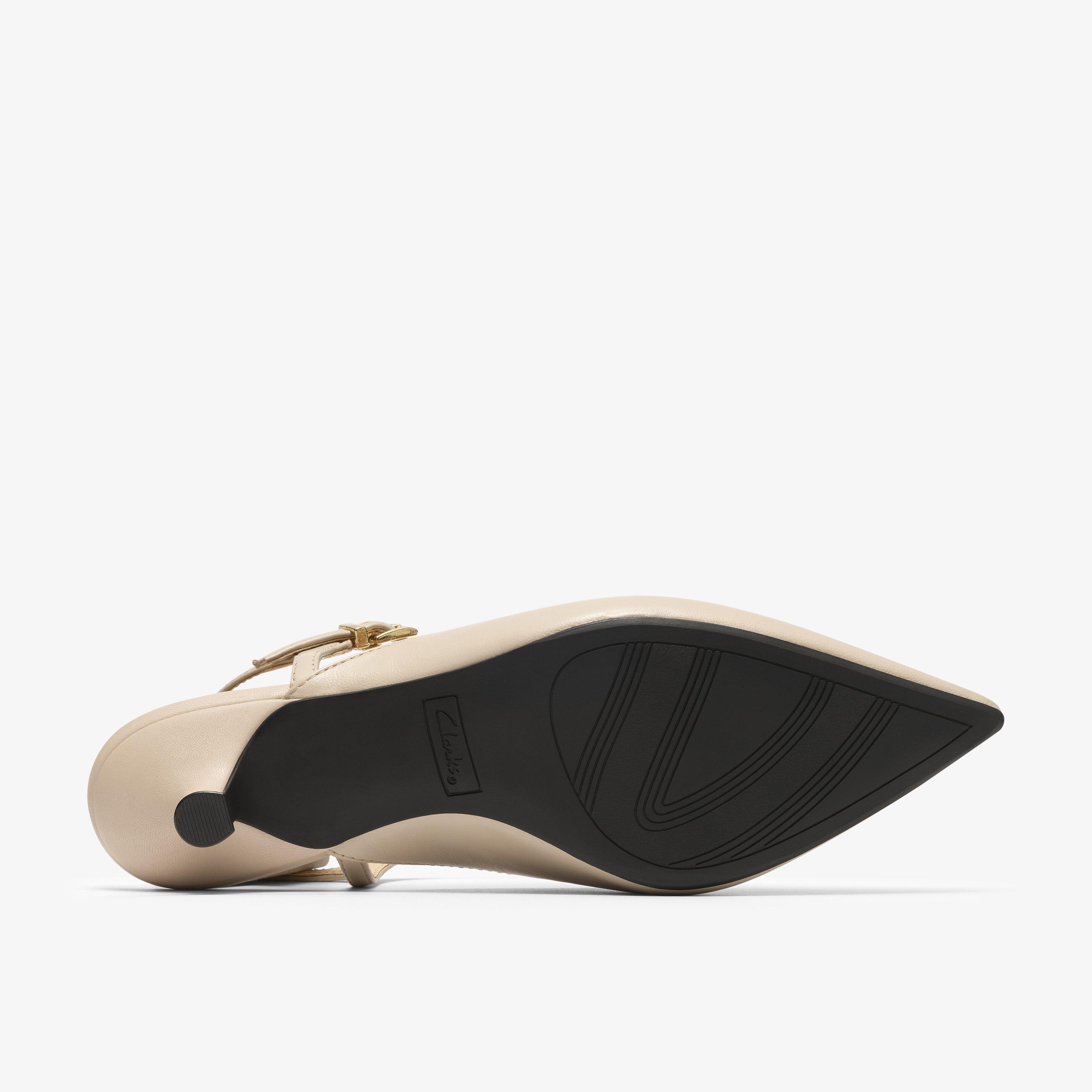 Pisa Strap Sand Leather Sling Back, view 3 of 6