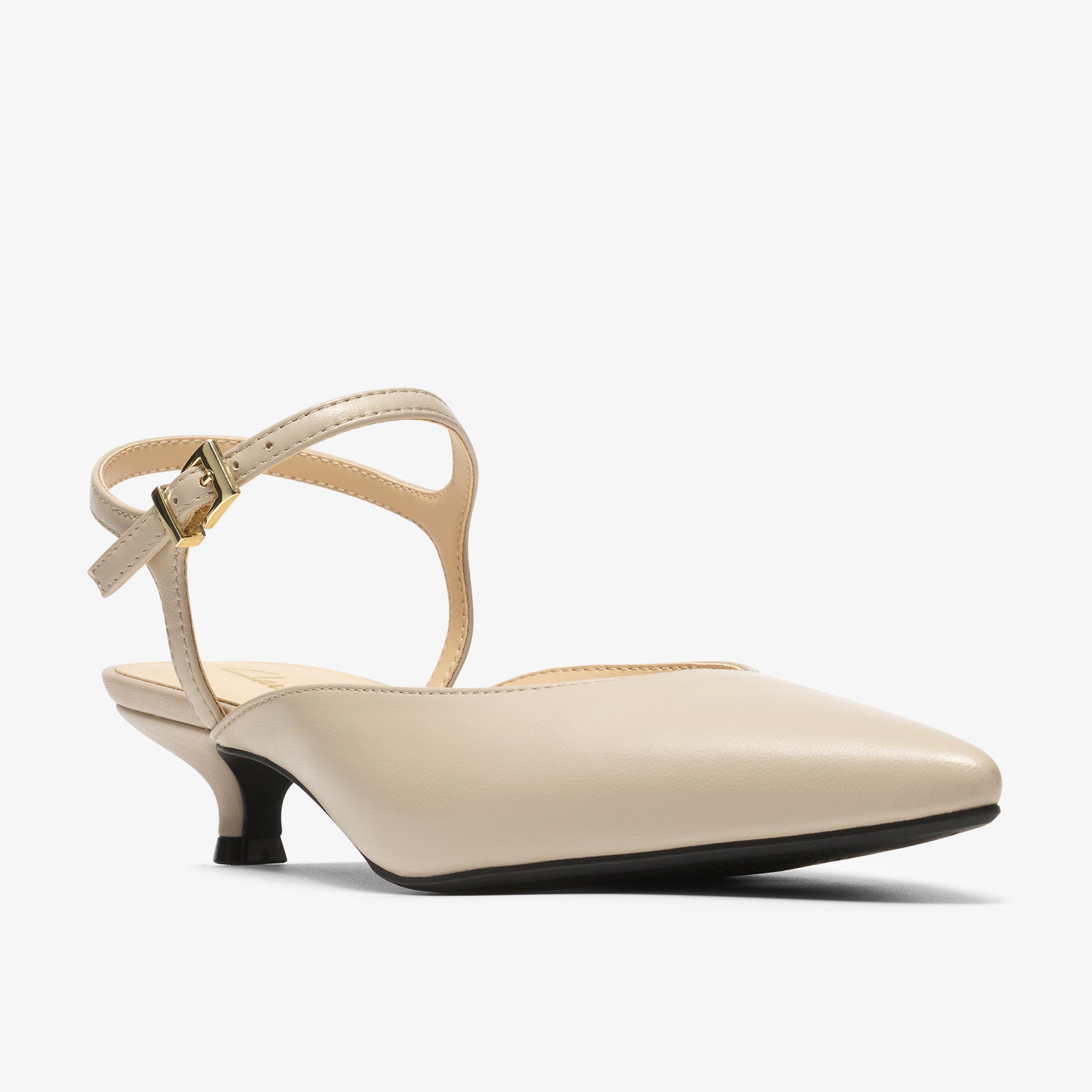 Pisa Strap Sand Leather Sling Back, view 4 of 6