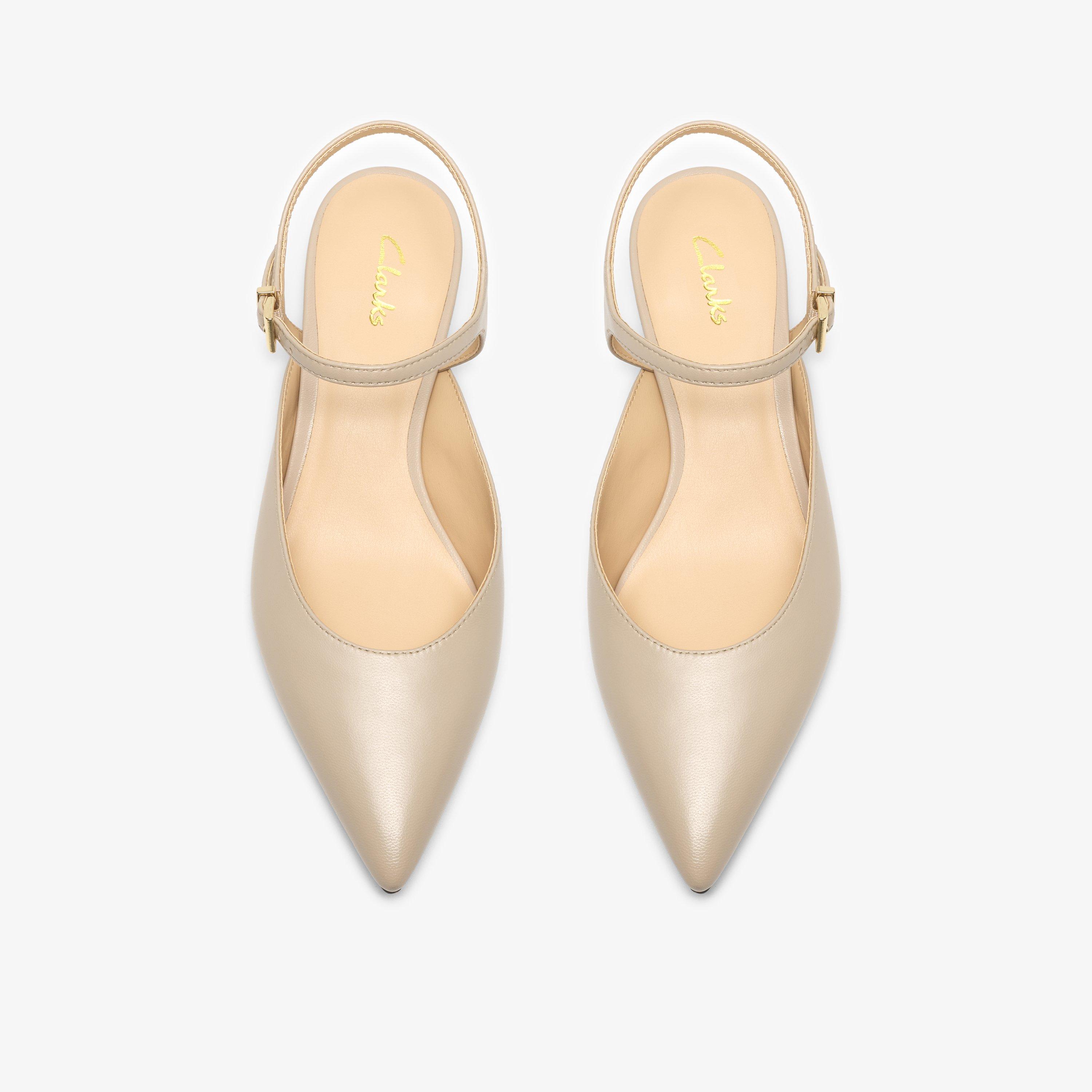 Pisa Strap Sand Leather Sling Back, view 6 of 6