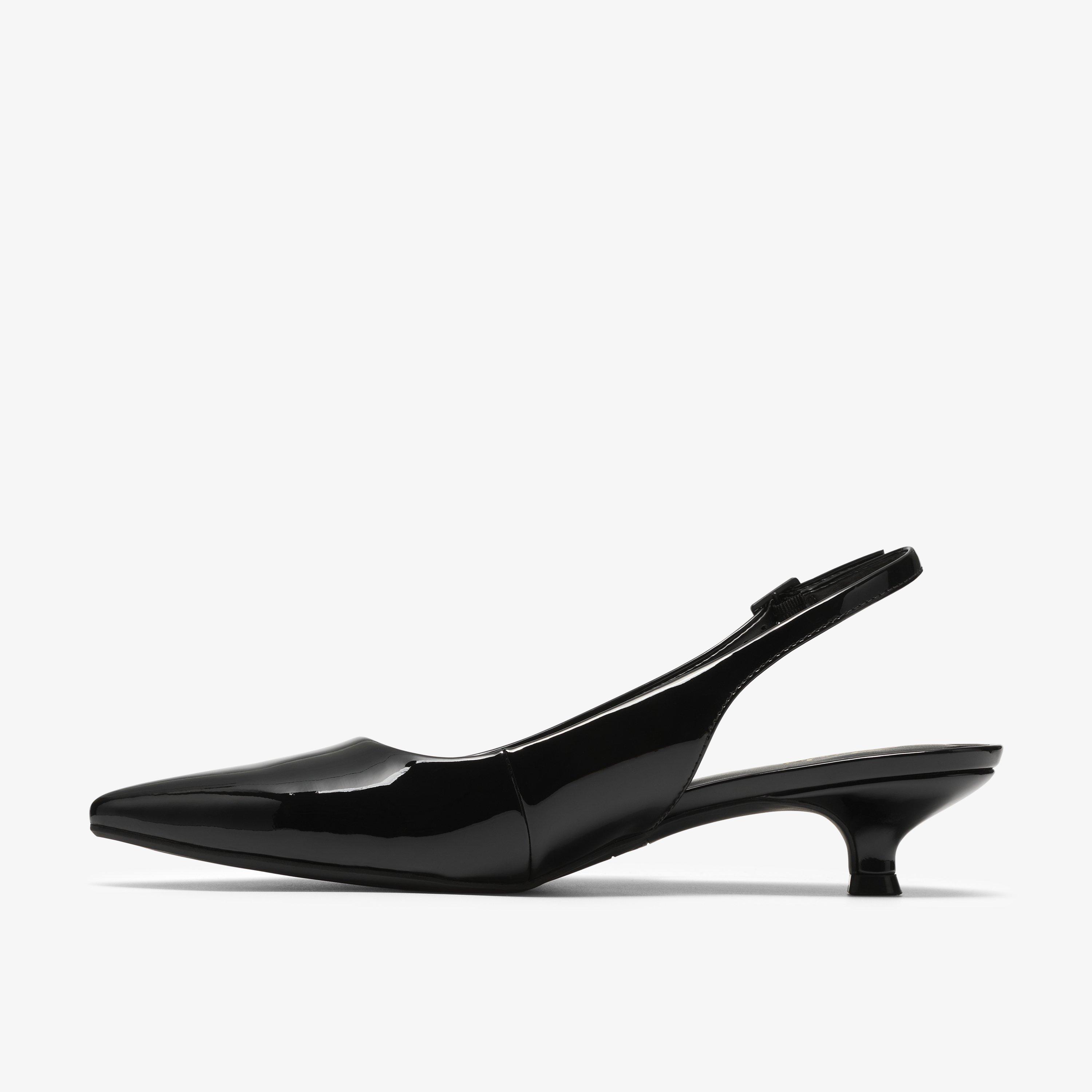 Pisa Sling Black Patent Sling Back, view 2 of 6
