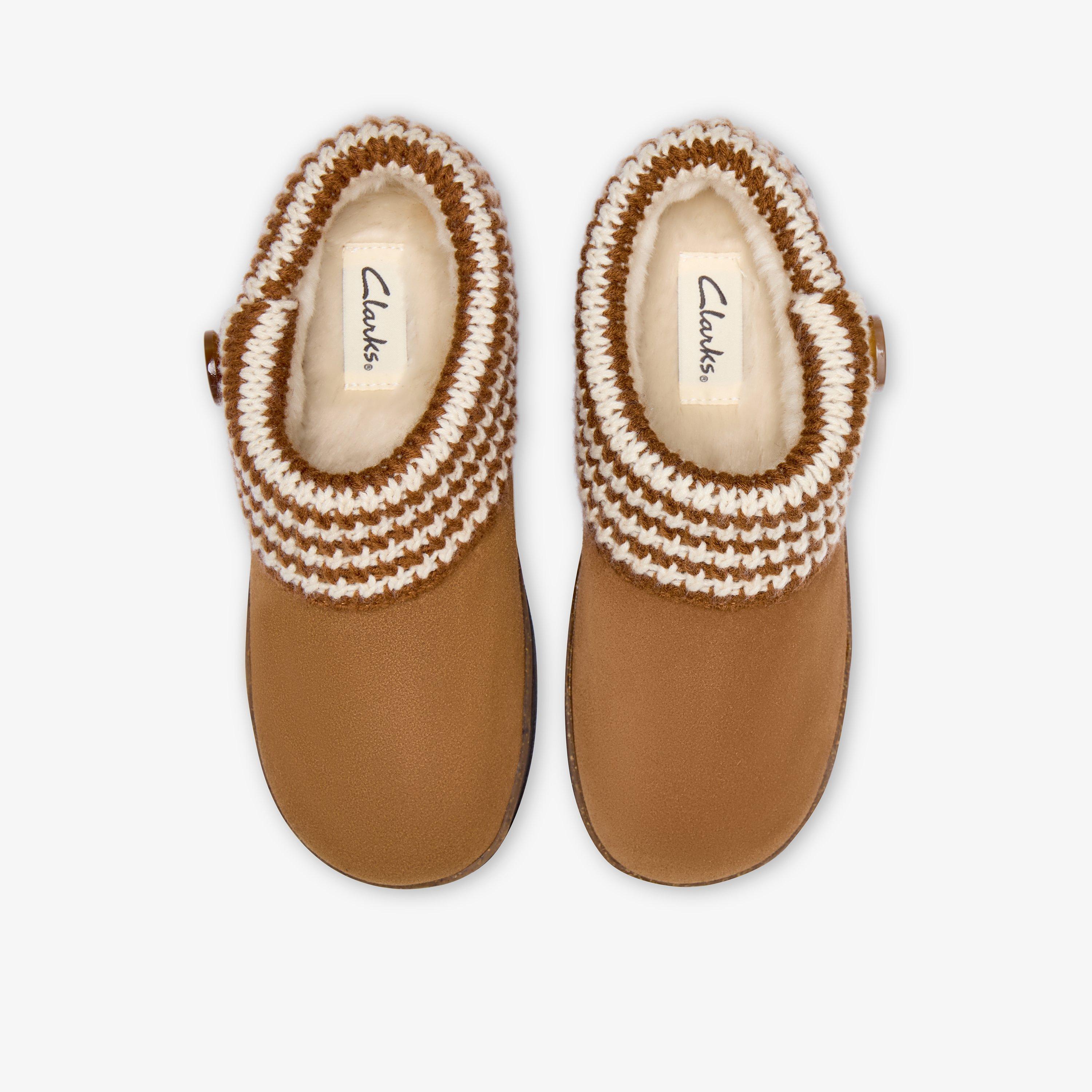 Willowdean Sweater Slipper Cognac Slip-Ons, view 6 of 6