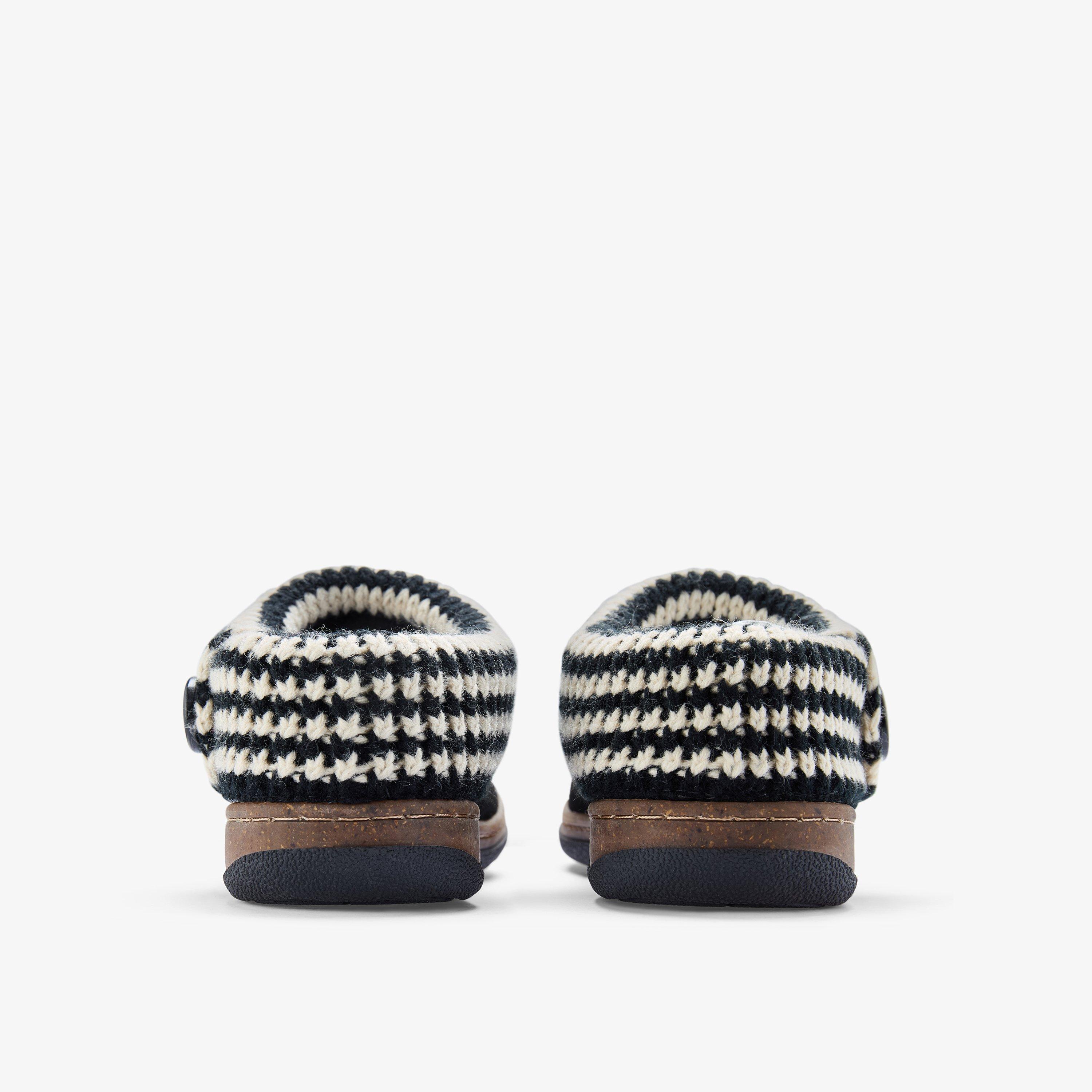 Willowdean Sweater Black/White Slip-Ons, view 4 of 6