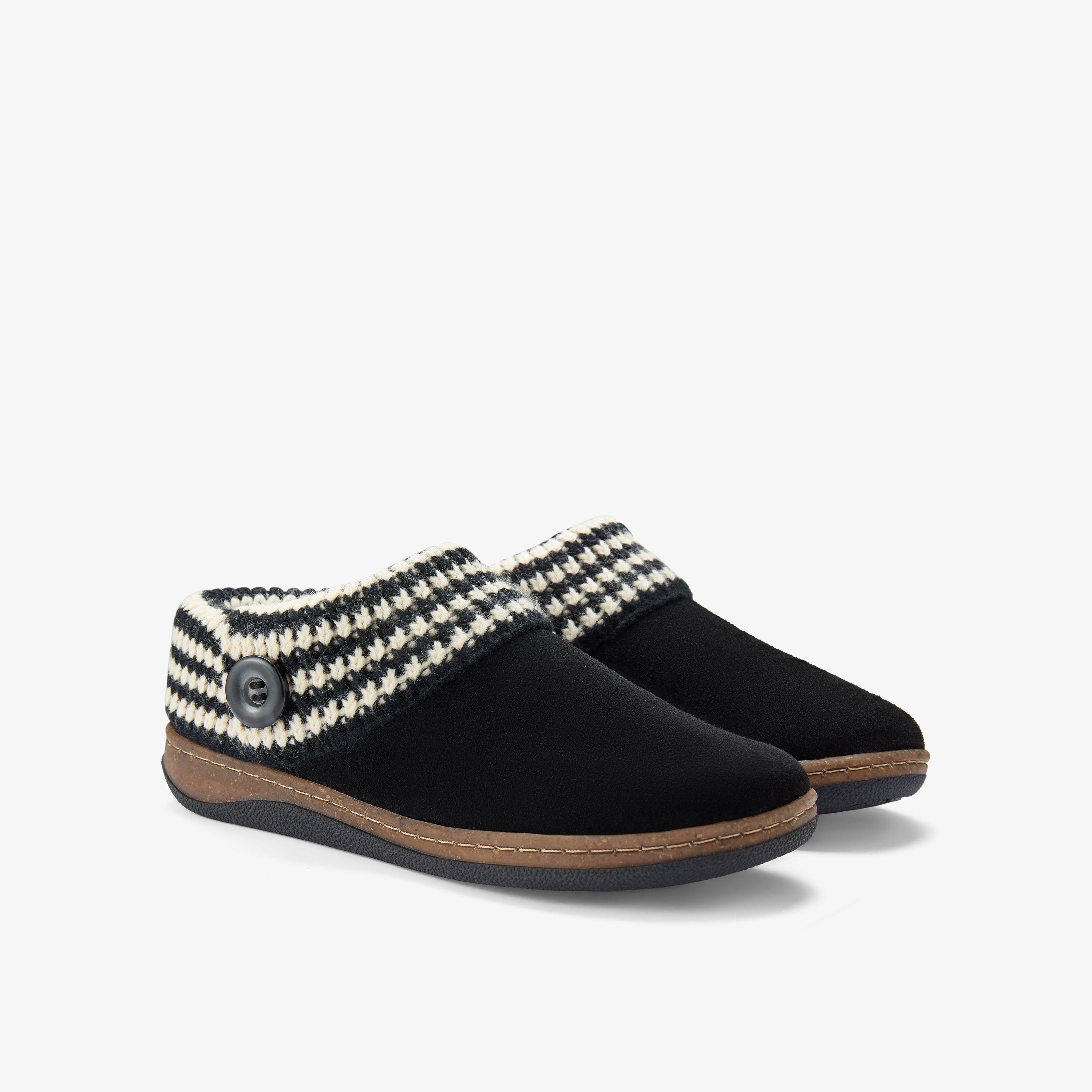 Willowdean Sweater Black/White Slip-Ons, view 5 of 6