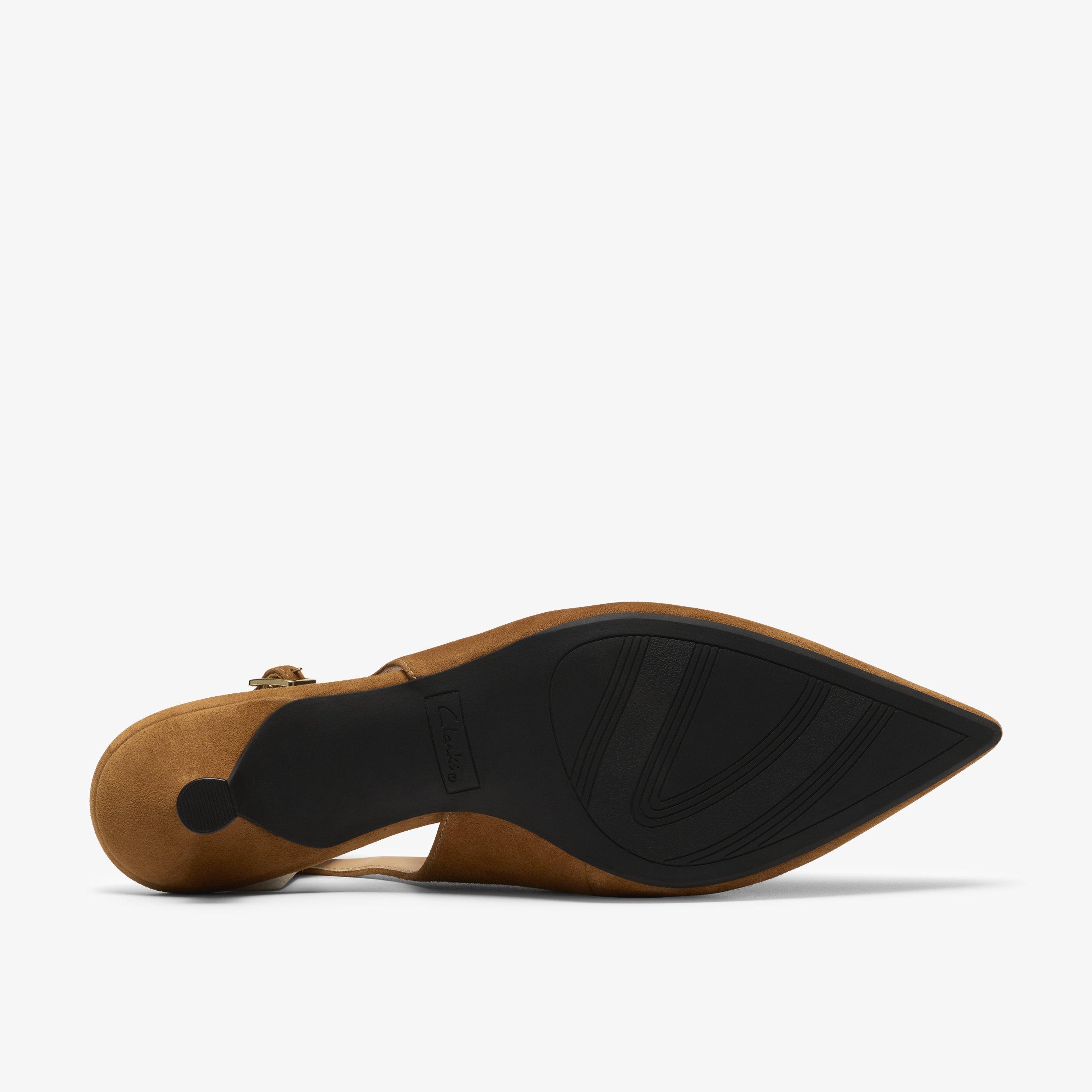 Pisa Sling Tan Suede Sling Back, view 3 of 6