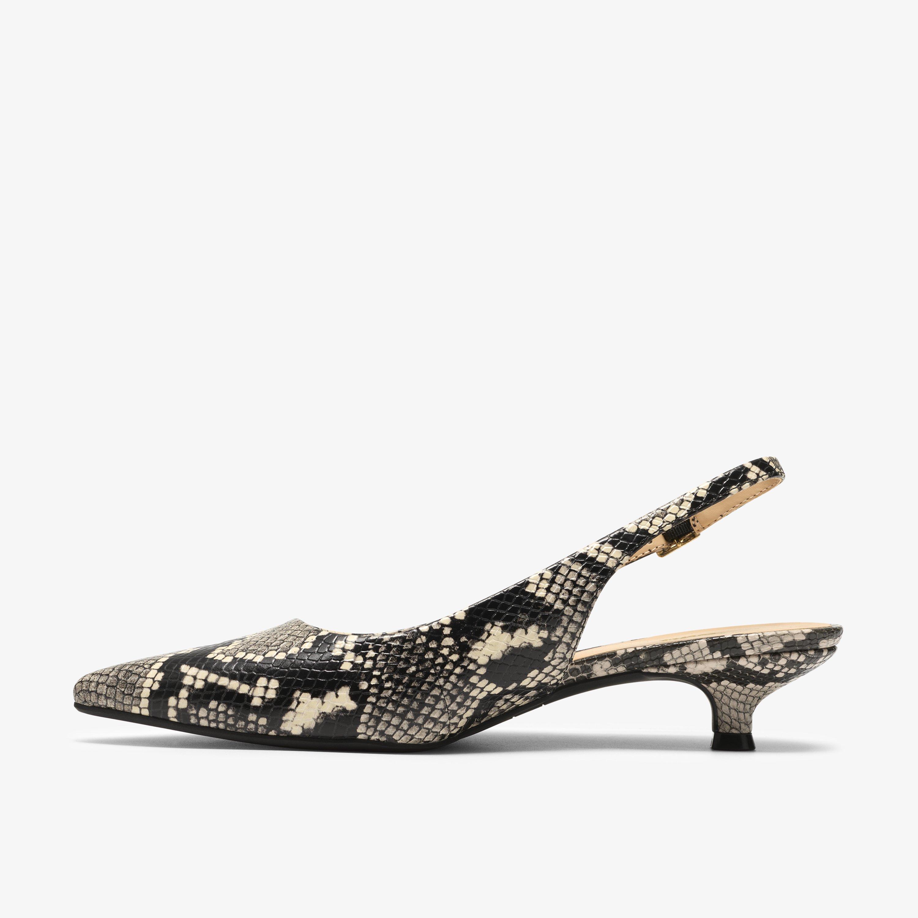 Pisa Sling Snake Print Sling Back, view 2 of 6