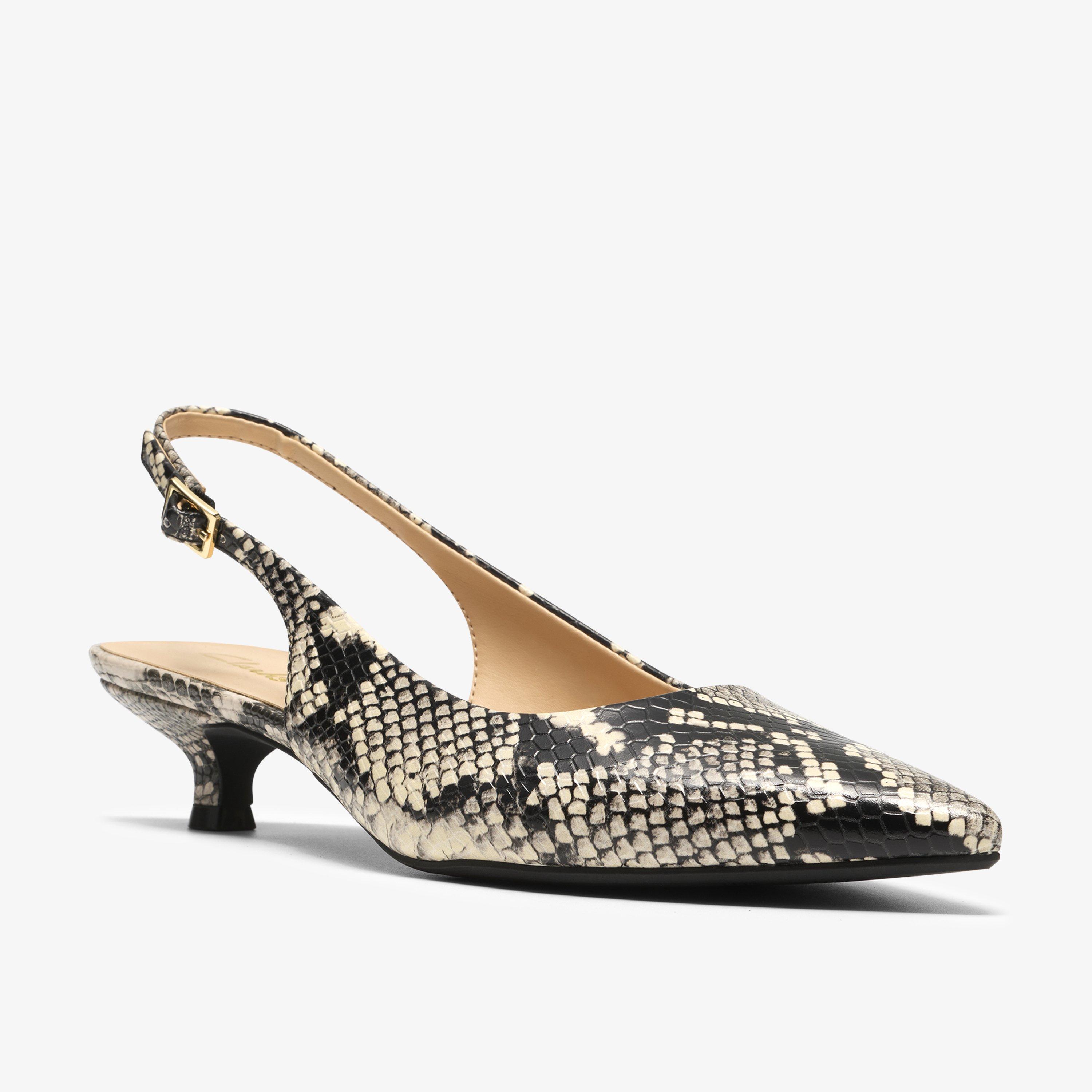 Pisa Sling Snake Print Sling Back, view 4 of 6