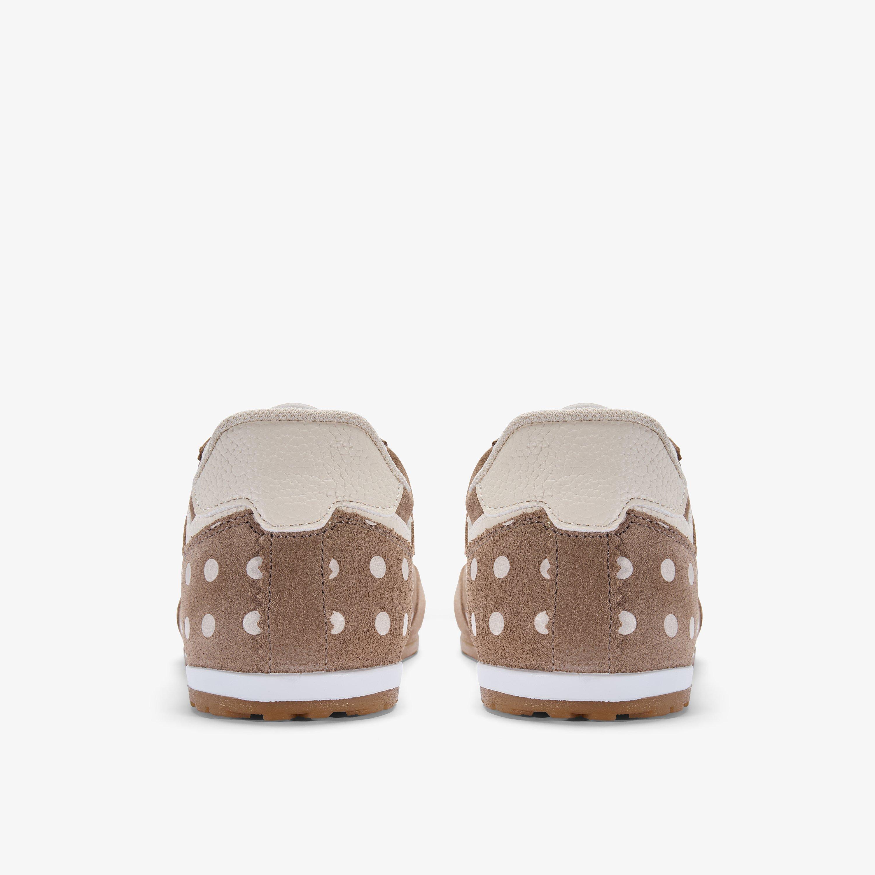 Lorenza Lace Taupe Combination Trainers, view 4 of 6
