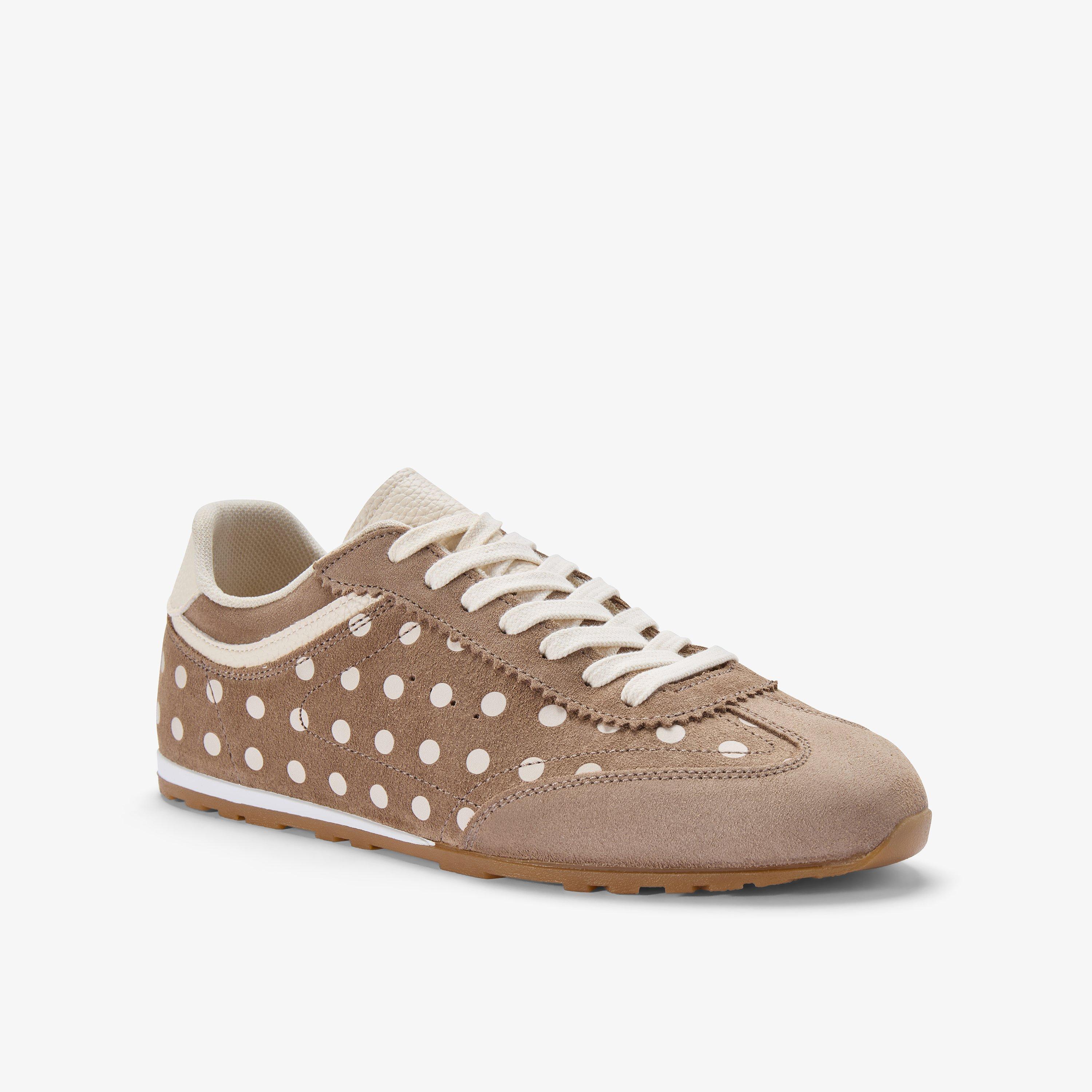 Lorenza Lace Taupe Combination Trainers, view 5 of 6
