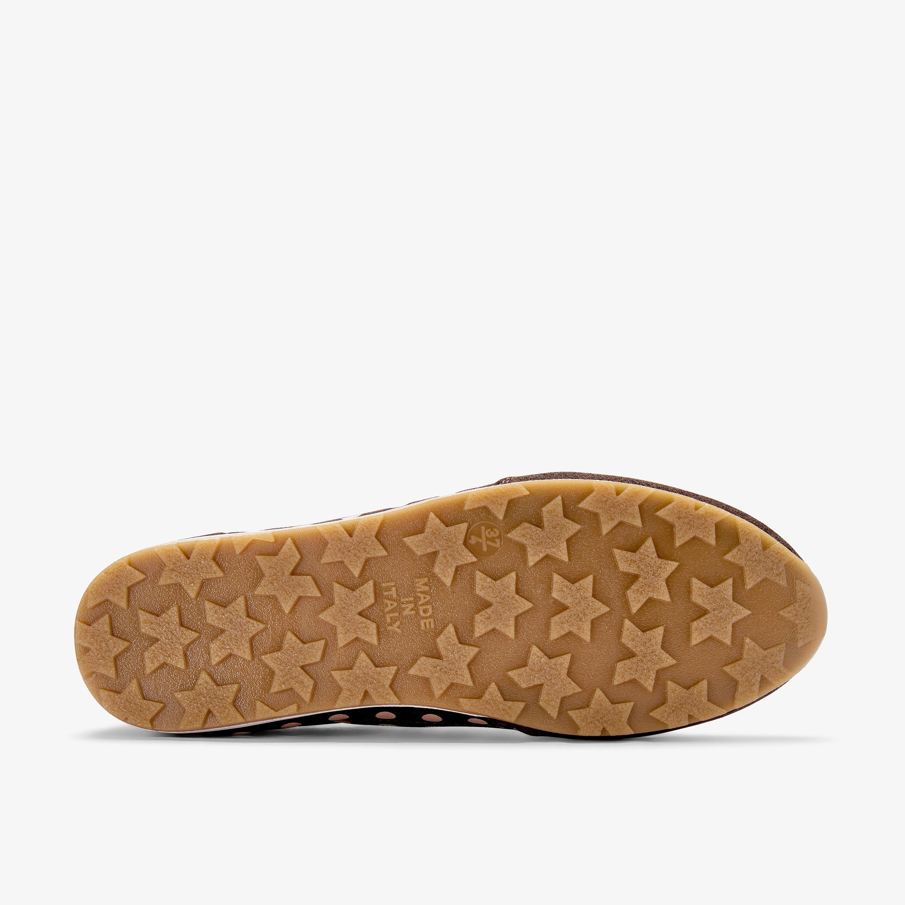 Lorenza Lace Brown Combination Trainers, view 3 of 6