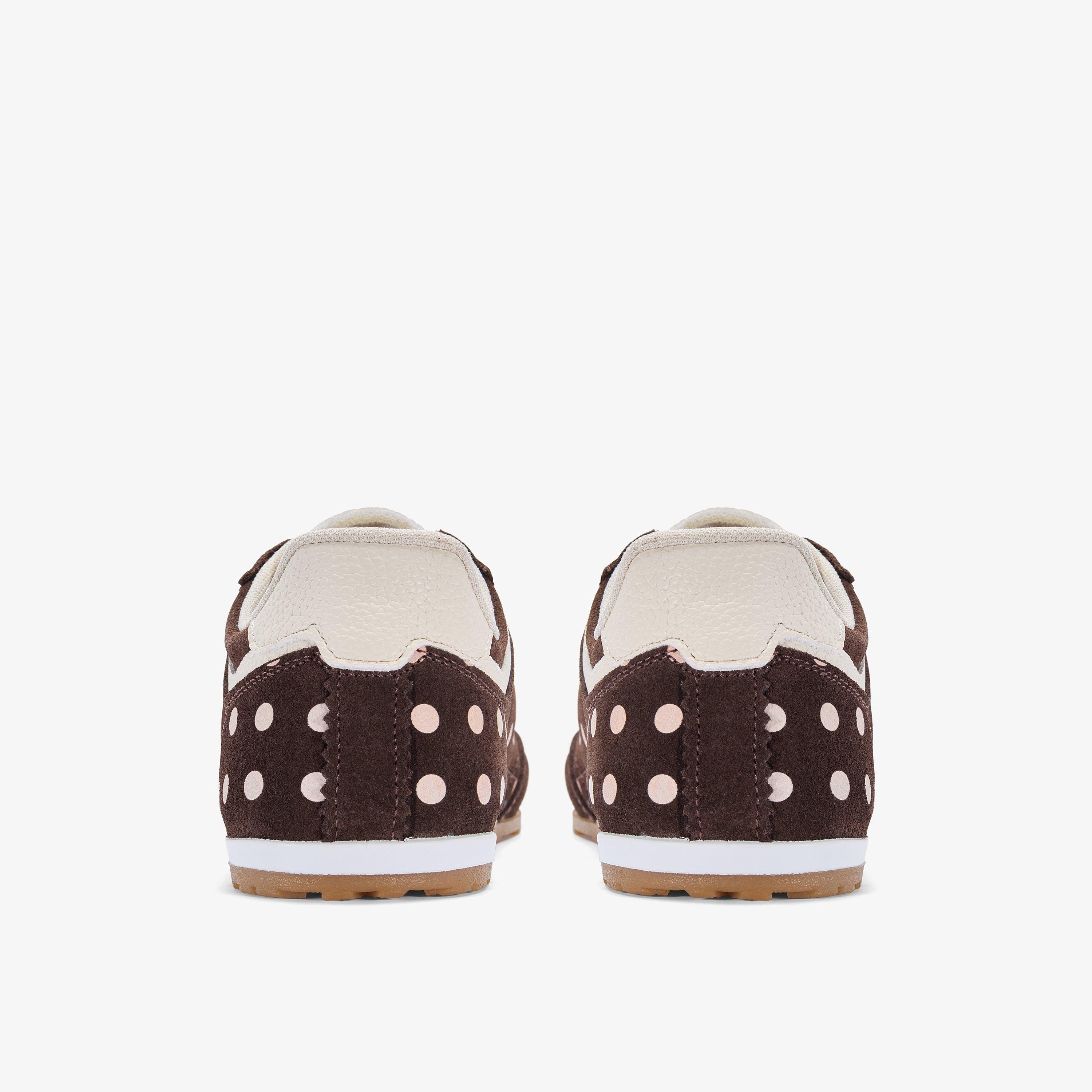 Lorenza Lace Brown Combination Trainers, view 4 of 6