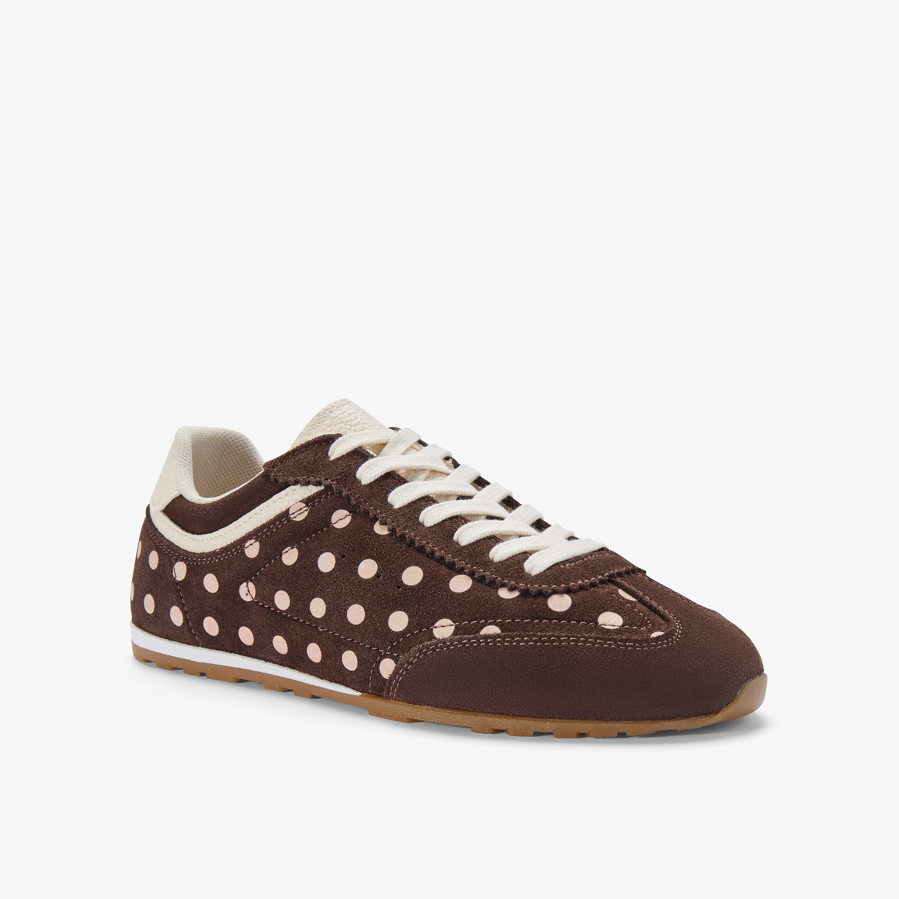 Lorenza Lace Brown Combination Trainers, view 5 of 6
