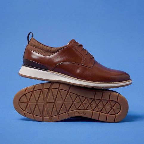 Flex Hybrid men's shoes in tan leather | Shop Flex Hybrid