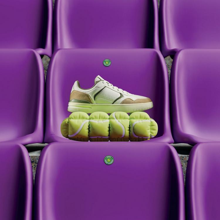 Clarks Ulwell Lace White/Green men's trainers.