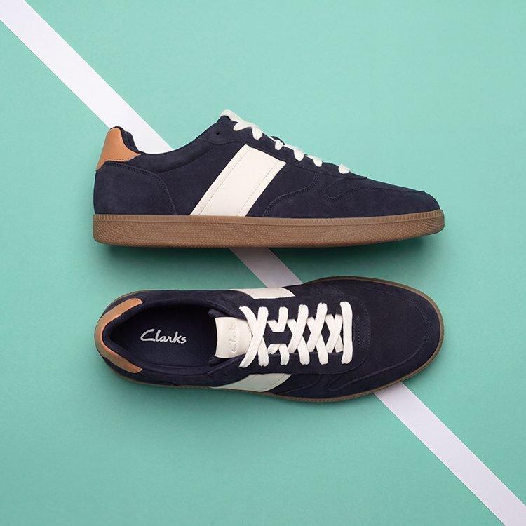 Clarks men's Fosse Lo trainers.