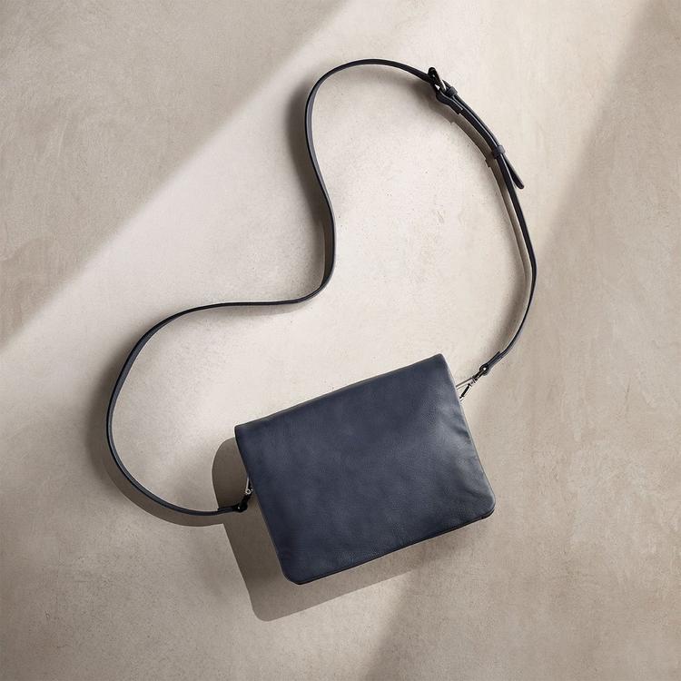 Clarks women's Treen Medium bag in navy.