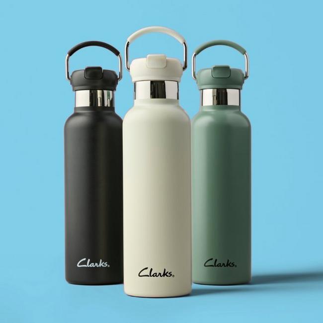 Clarks Dew water bottles.