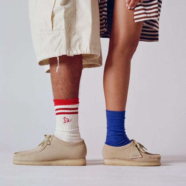 Wallabee in maple suede