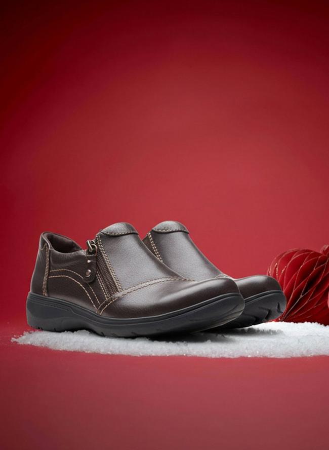 Carleigh Ray in Dark Brown Leather