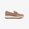 Zylah Top in Taupe Suede