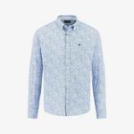 Minimal Flower Print Button Down Shirt New Breeze