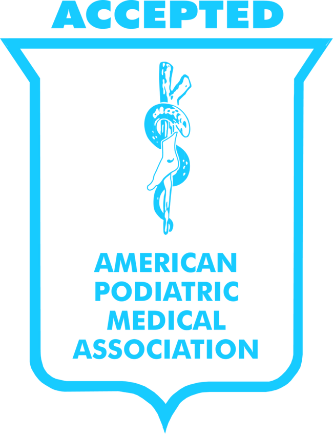 American Podiatric Medical Association accepted seal