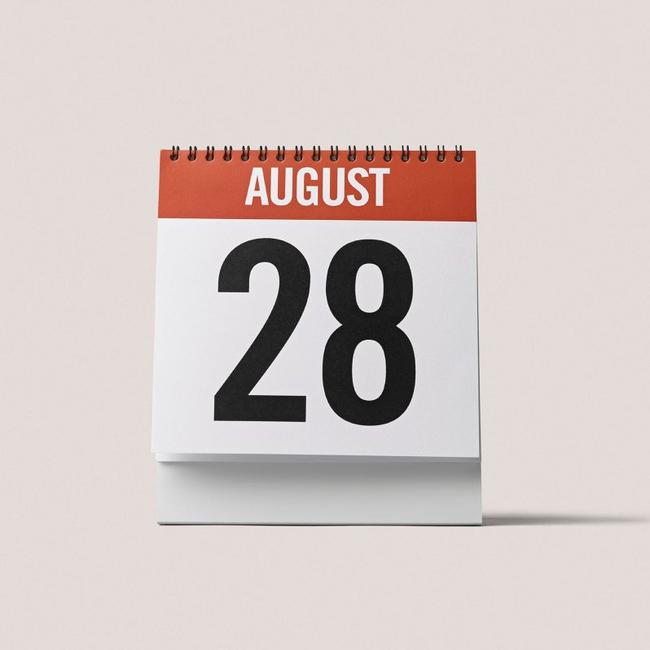 A calendar set to a date, to represent a customers ability to book a measuring appointment in store